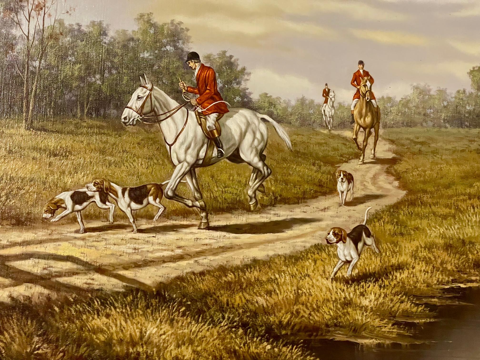 fox hunt painting