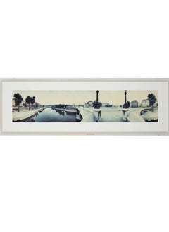Kenneth Snelson Vintage C-Print Panoramic Photograph of Paris Chromogenic Photo 