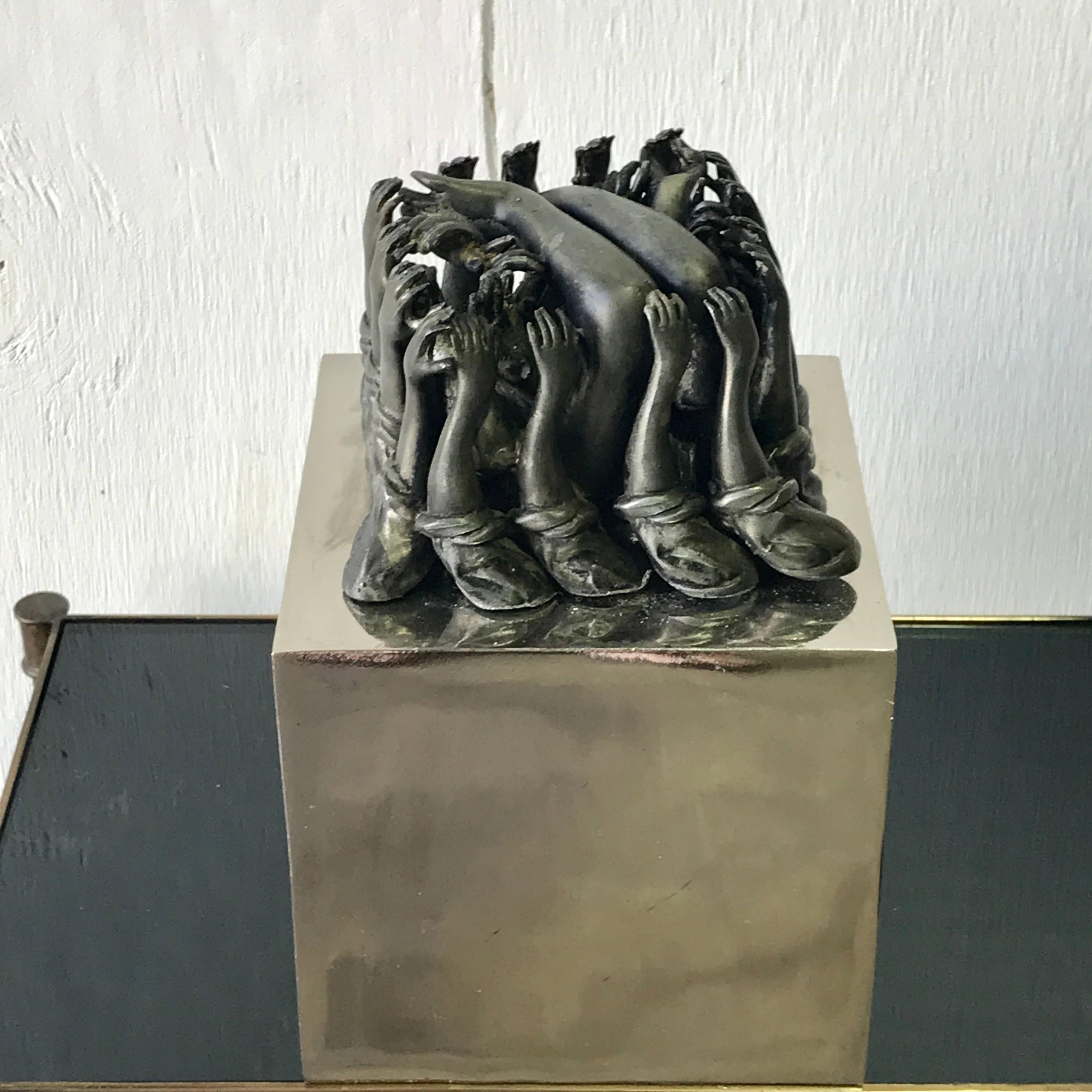 Kenneth Treister Miami Holocaust Memorial Maquette In Good Condition For Sale In West Palm Beach, FL