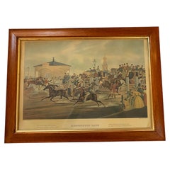 "Kennington Gate" Antiker Aquatinta-Rahmen von James Pollard