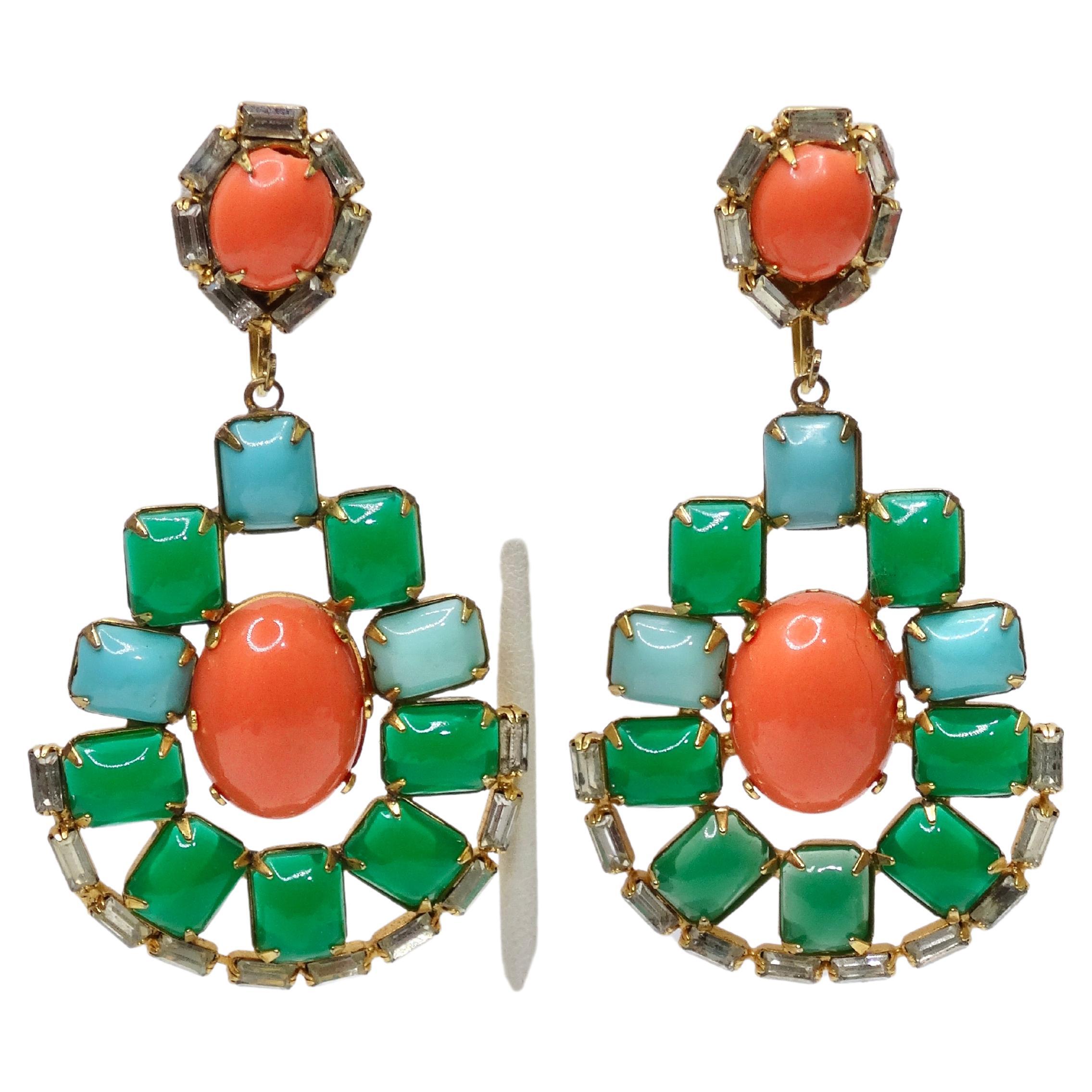 Kennth Jay Lane Jeweled Earrings