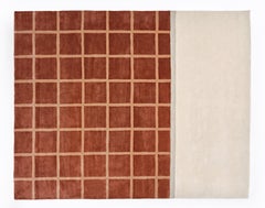 Kenny Grid Pattern Rug by Pieces, Modern Hand tufted Rug Carpet