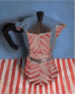 Moka with Stripes by Kenny Harris archival giclee print of an original painting