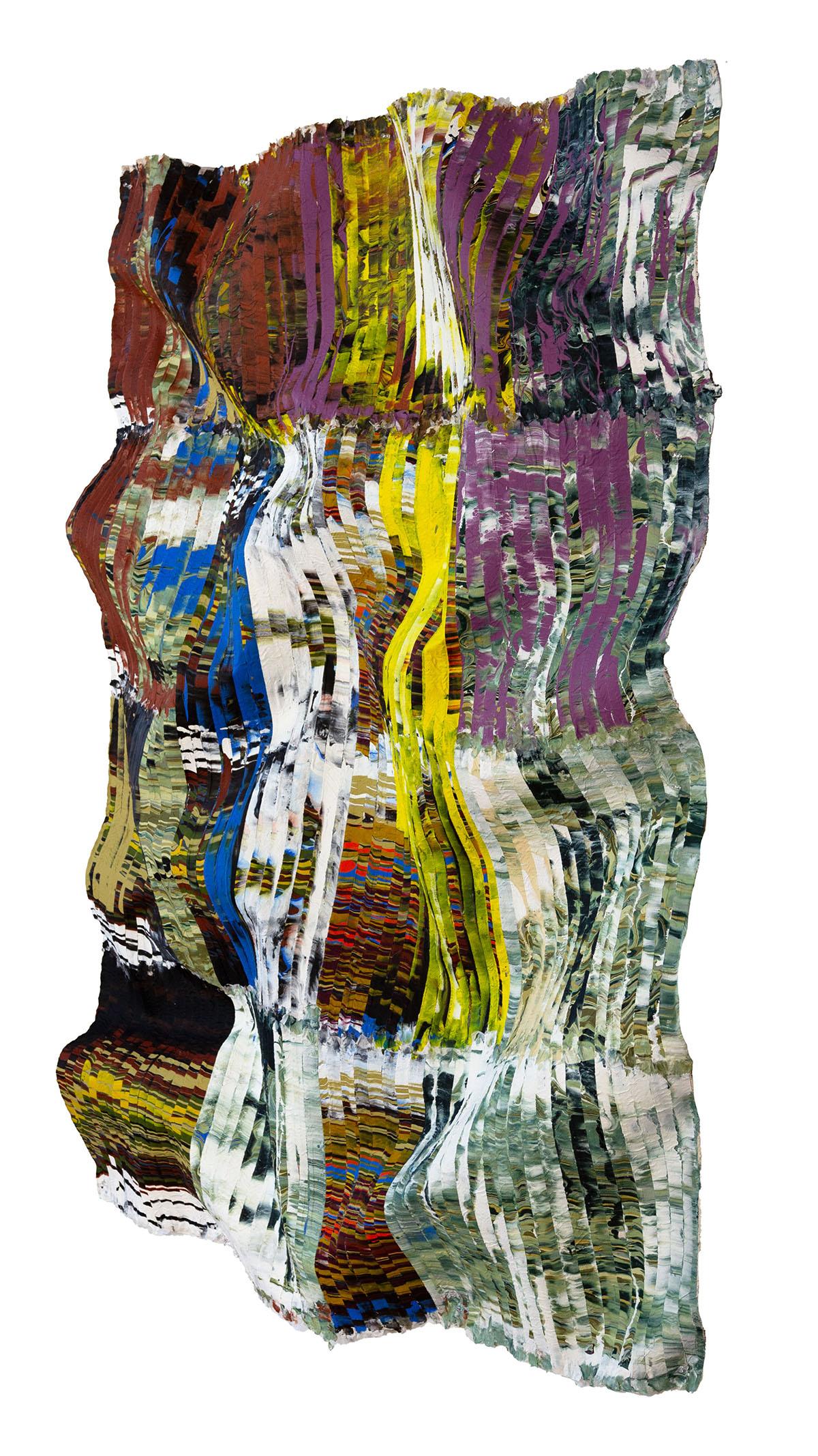 Kenny Nguyen
Senza titolo, 2024
Tessuto di seta tagliato a mano, pittura acrilica, tela, montato su muro
72 x 54 pollici
Dimensioni non modulate (circa) 66 x 49 x 5 pollici
KN074

Kenny Nguyen (nato nel 1990, provincia di Ben Tre, Vietnam) crea