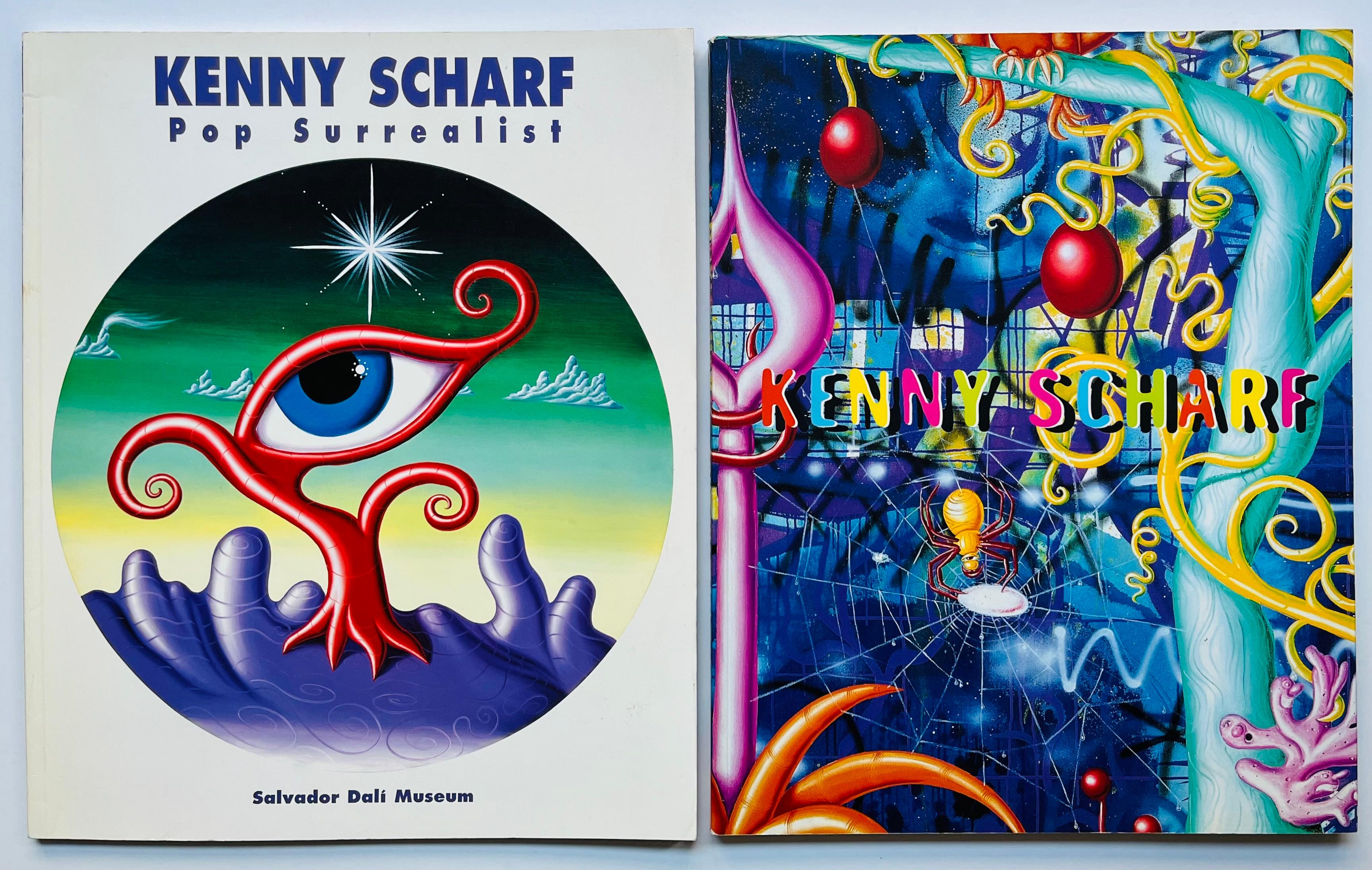 catalogues d'exposition signés Kenny Scharf 1997/1998 (série de 2)  en vente 16