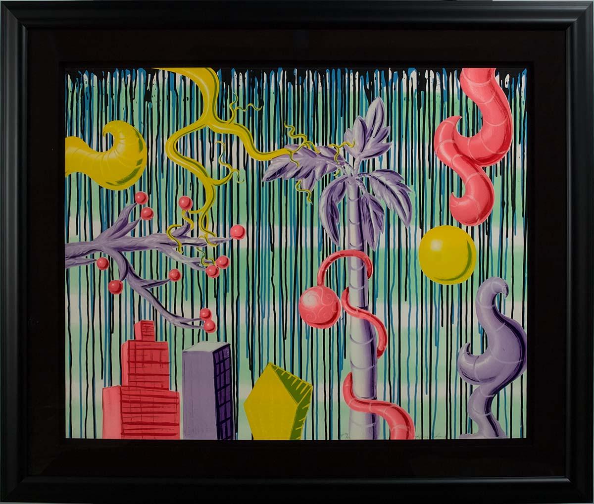Kenny Scharf Figurative Painting - Acid Rain