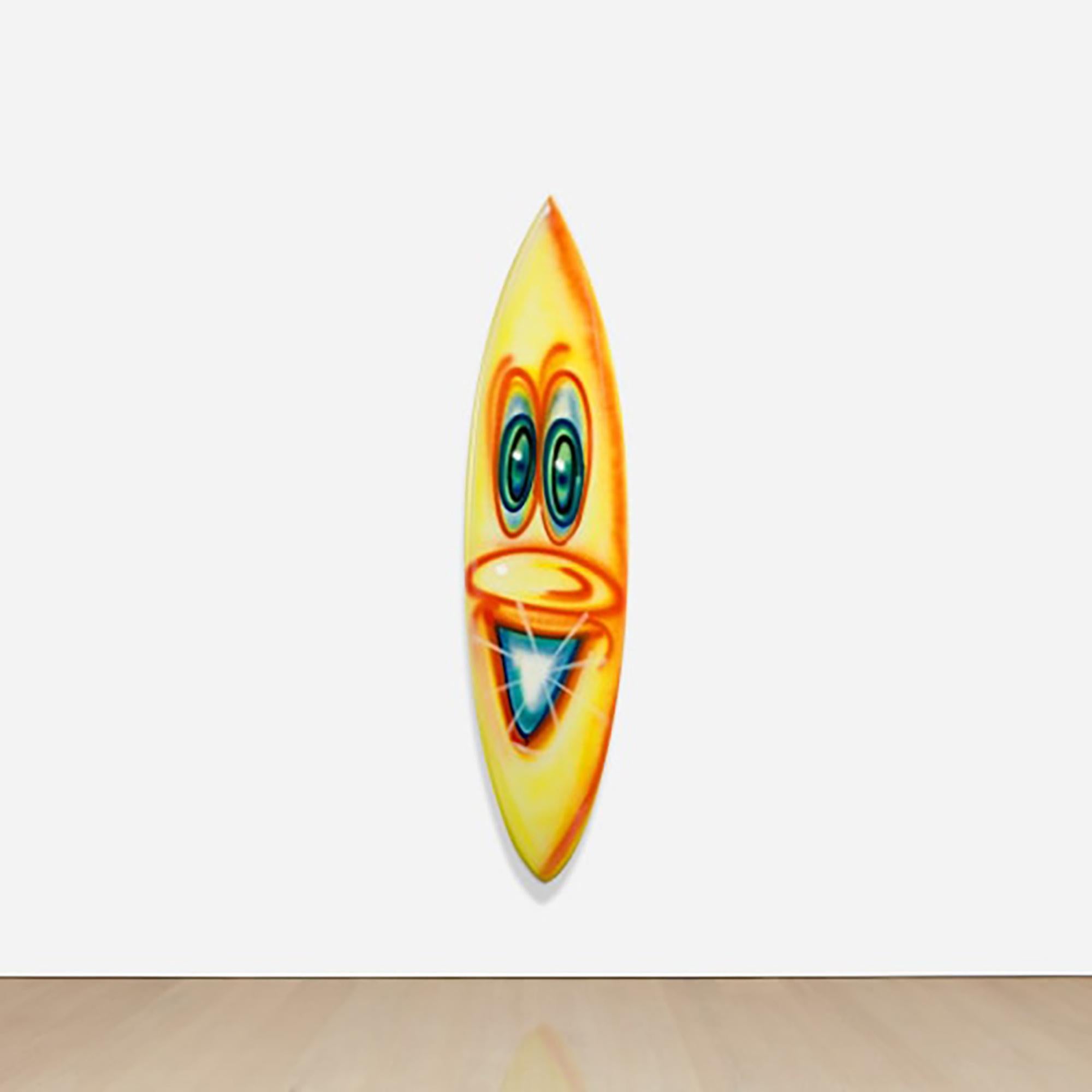 Artiste :  Kenny Scharf 
Titre : Planche de surf unique
Taille : 195,6 x 50,8 x 6,4 cm. (77 x 20 x 2 1/2 in.)
Moyen :  Peinture aérosol sur planche de surf
Edition :  Unique Original 1 de 12  
Année :  2021
Notes : Signé et numéroté 