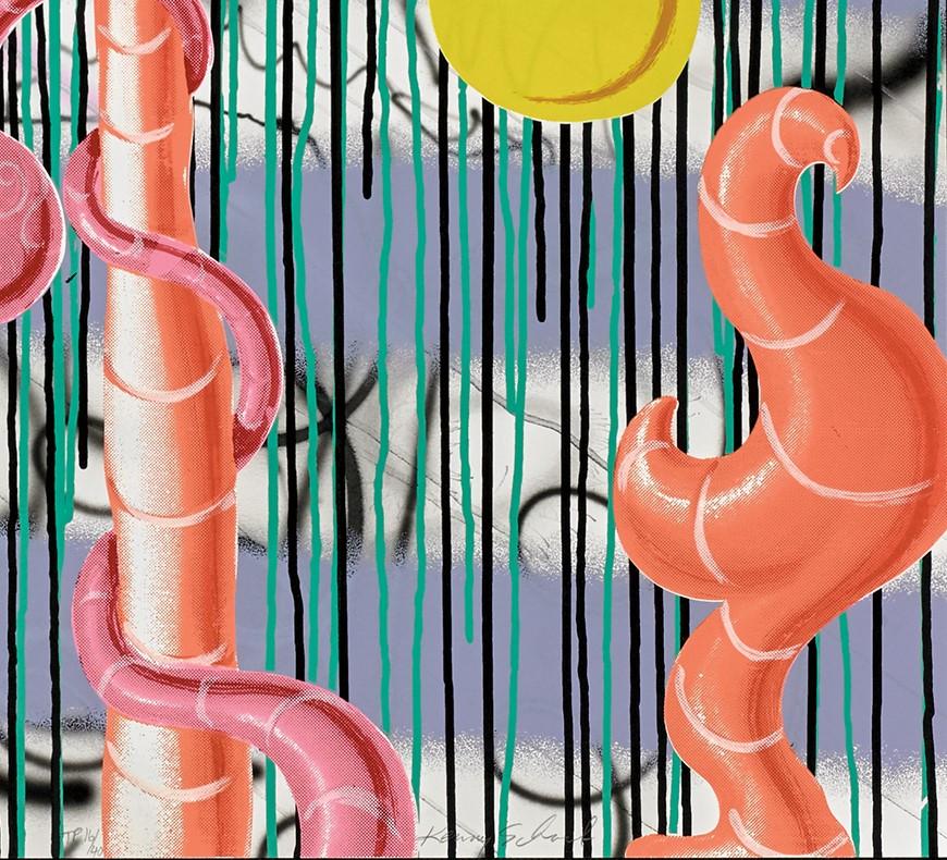 Saurer Regen (Pop-Art), Print, von Kenny Scharf