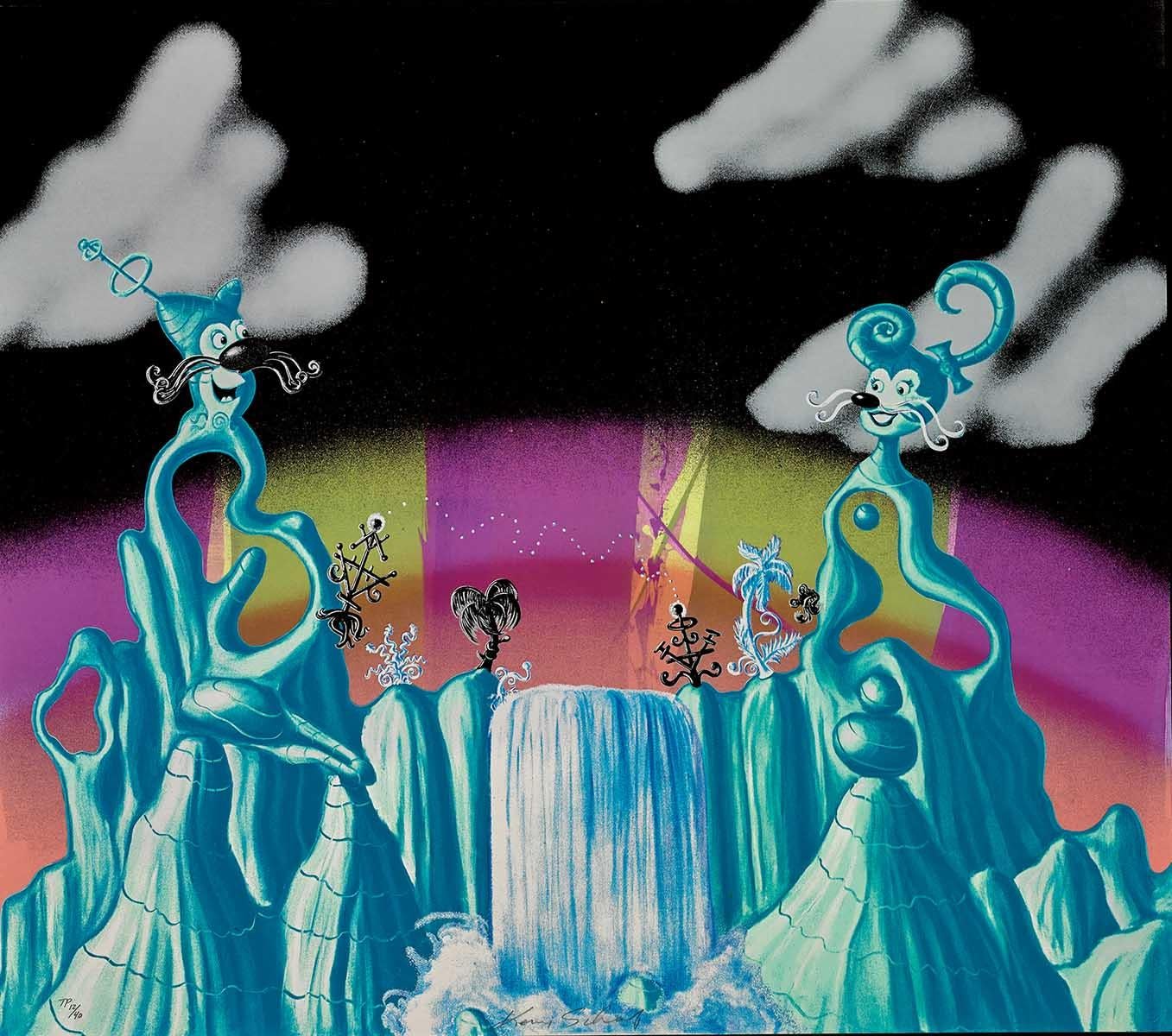 Aqua Pollination - Print de Kenny Scharf