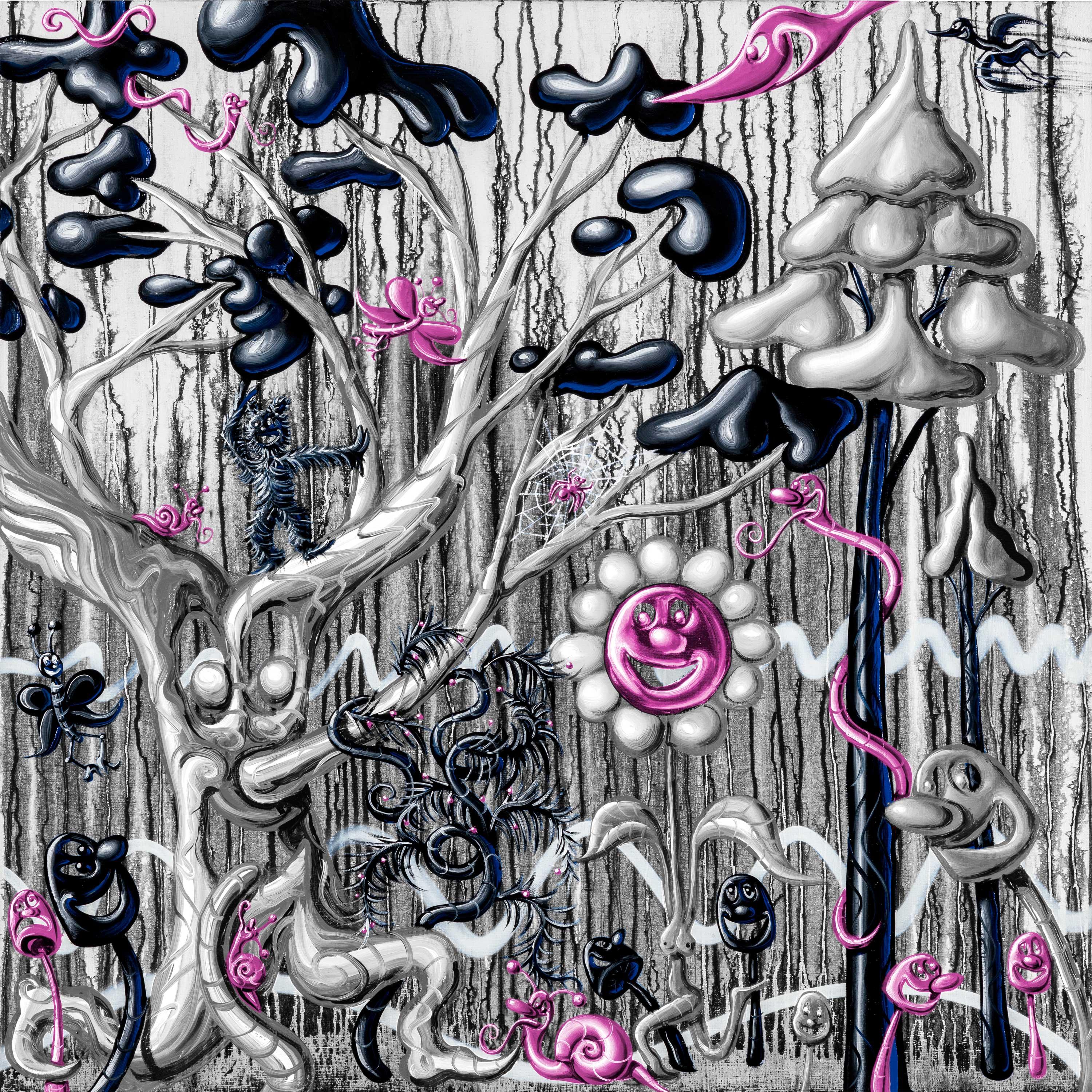 Furungle noir - Print de Kenny Scharf