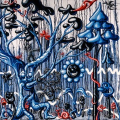 Furungle (Blue) Archival Print with Diamond Dust, Signed, 19/25