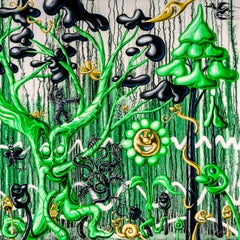 Furungle (Green) Archival Print with Diamond Dust, Signed, 11/25