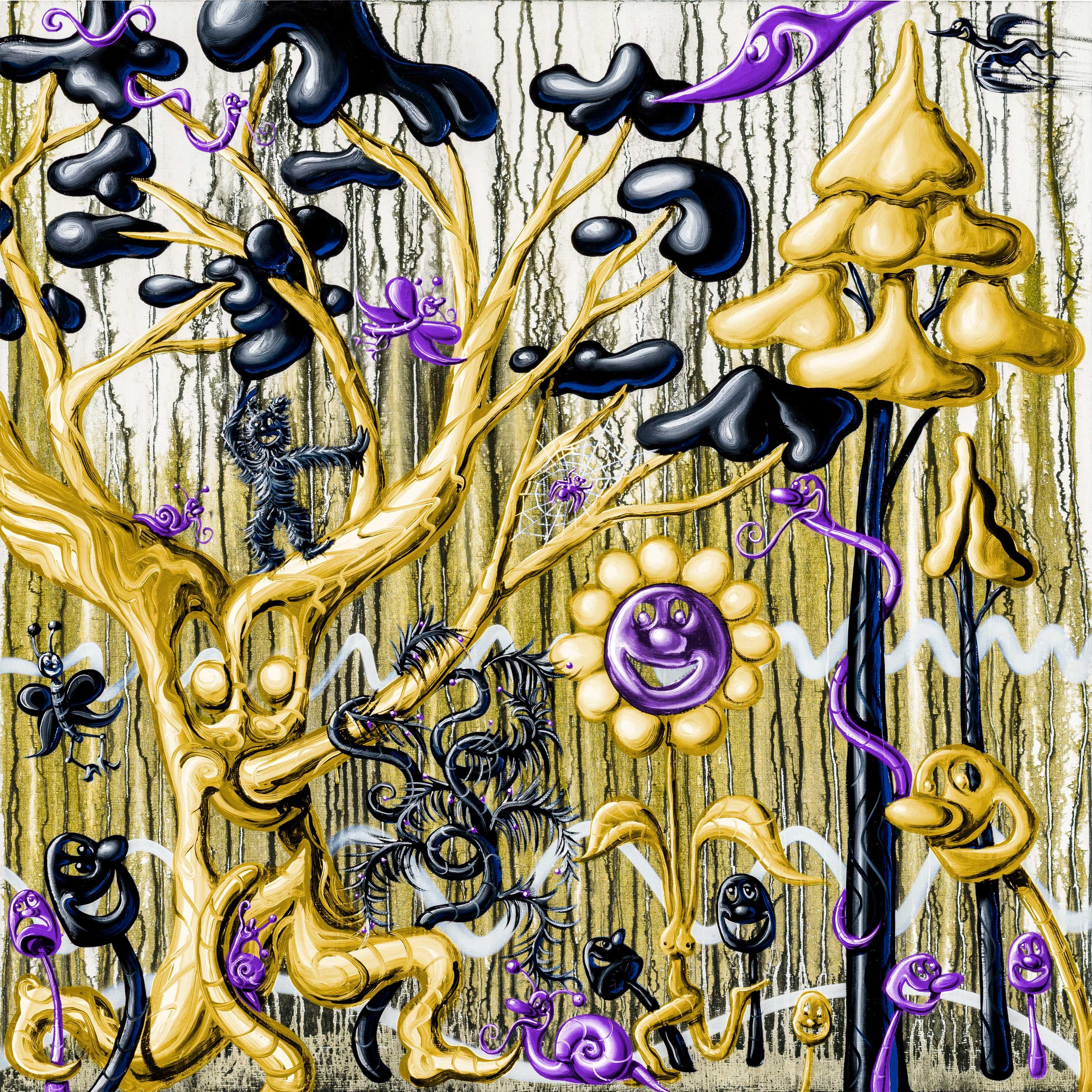 Furungle Gold - Print by Kenny Scharf