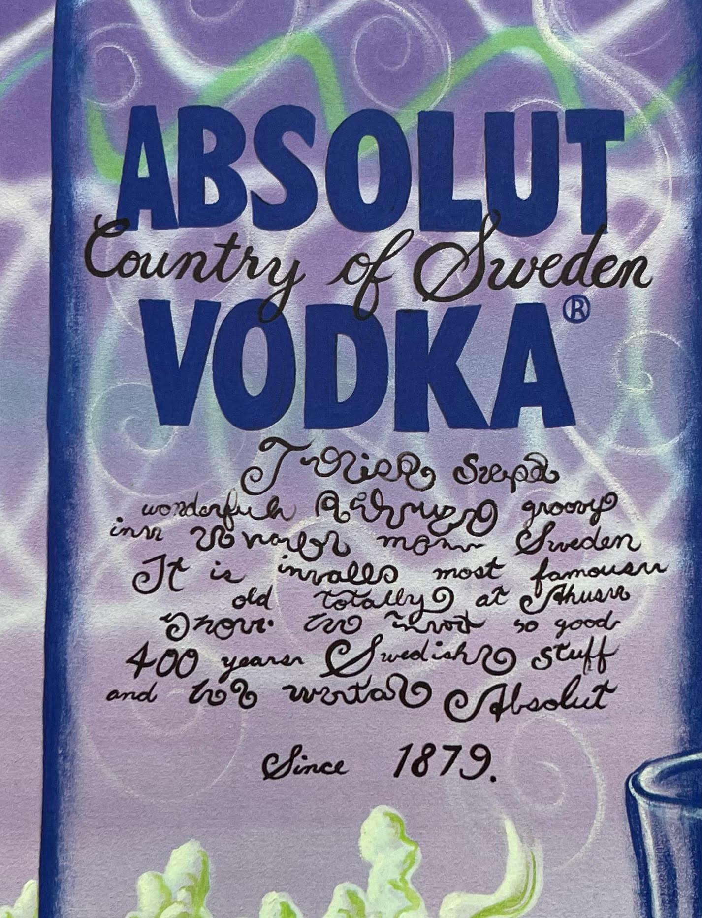 Kenny Scharf, Absolut Vodka hand signed, edition of 200, commissioned lithograph For Sale 4