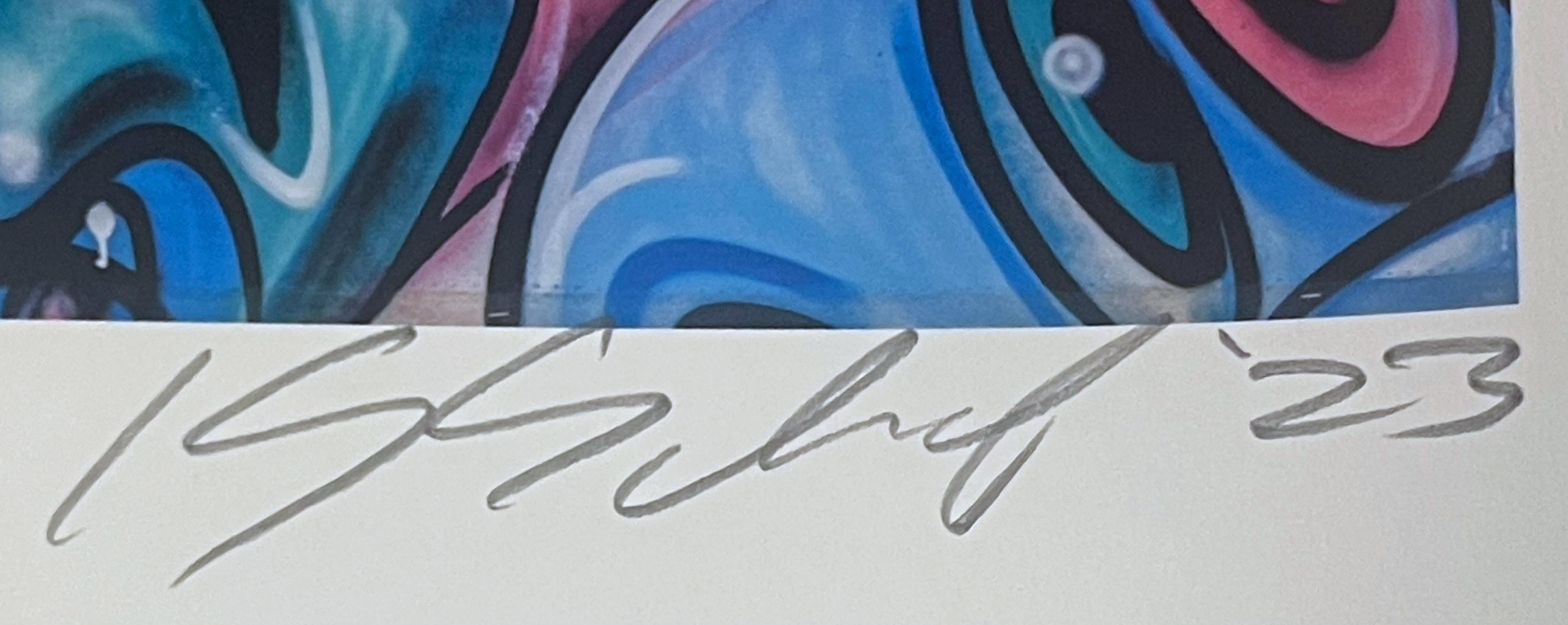 Kenny Scharf, Archival pigment print on 290 gsm Entrada Rag paper, signed 16/100 For Sale 1