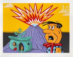 Kenny Scharf, Flintstones, sérigraphie, 1998