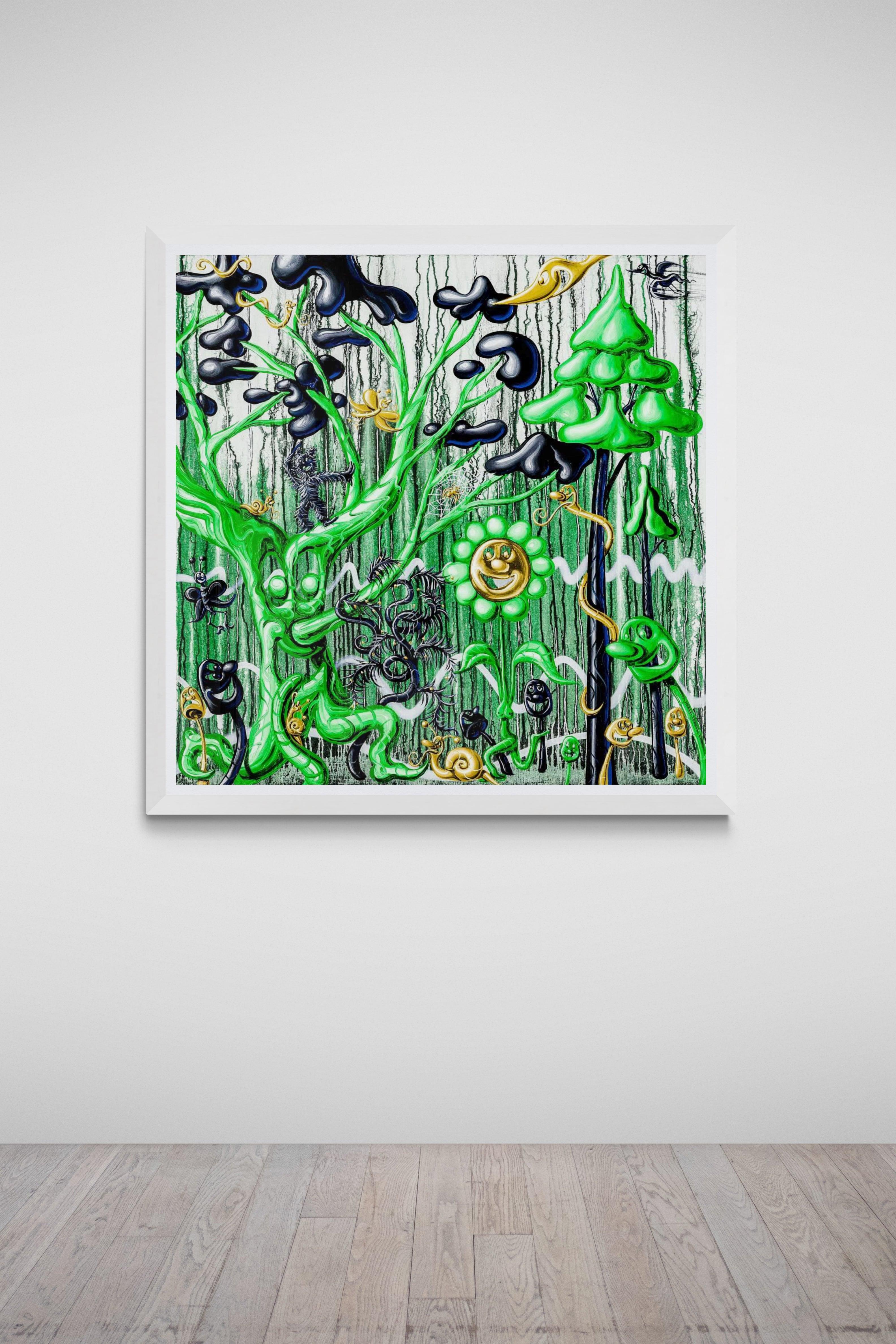 Kenny Scharf Furungle Green For Sale 2