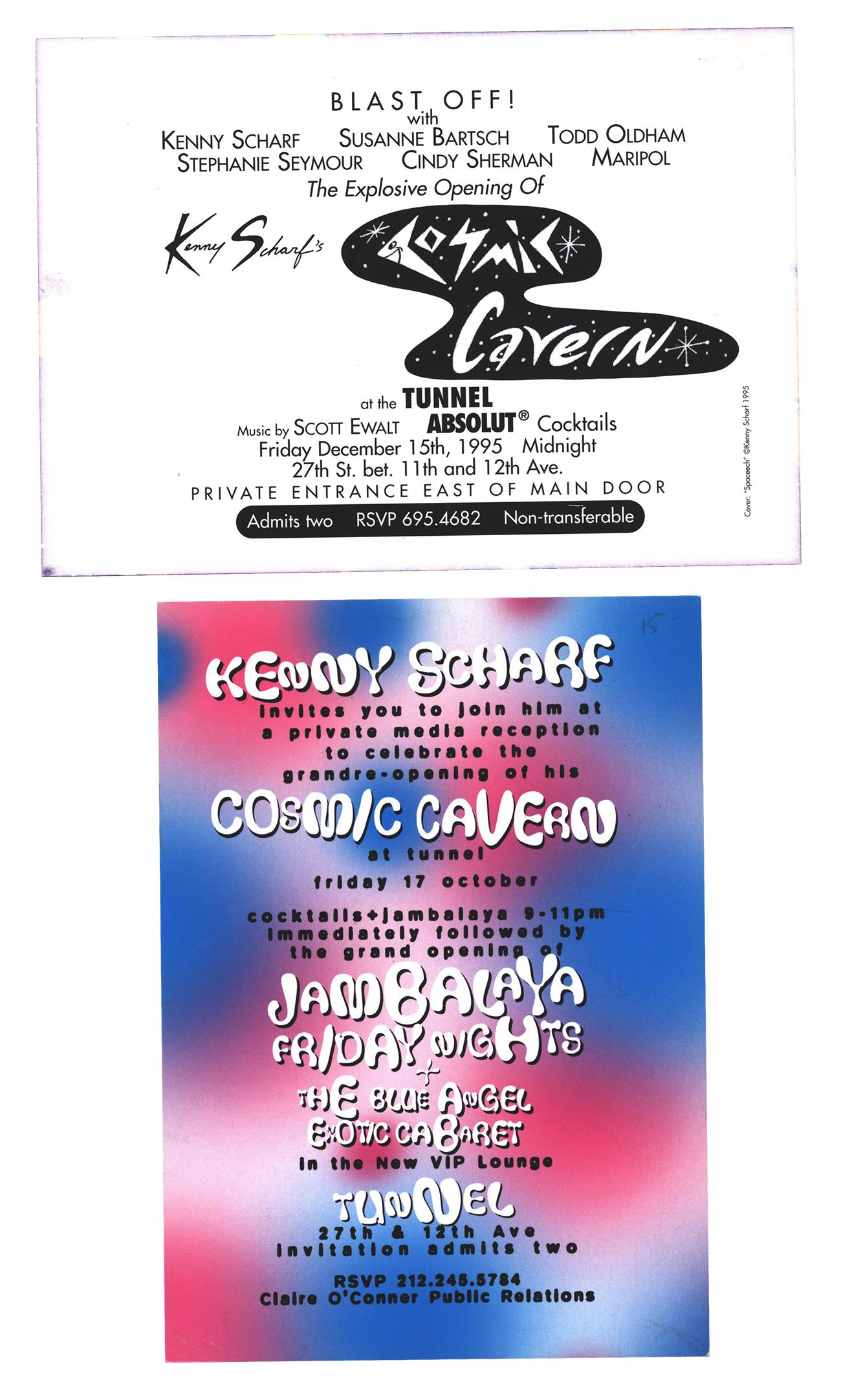 Announcements illustrés Kenny Scharf 1995 en vente 1