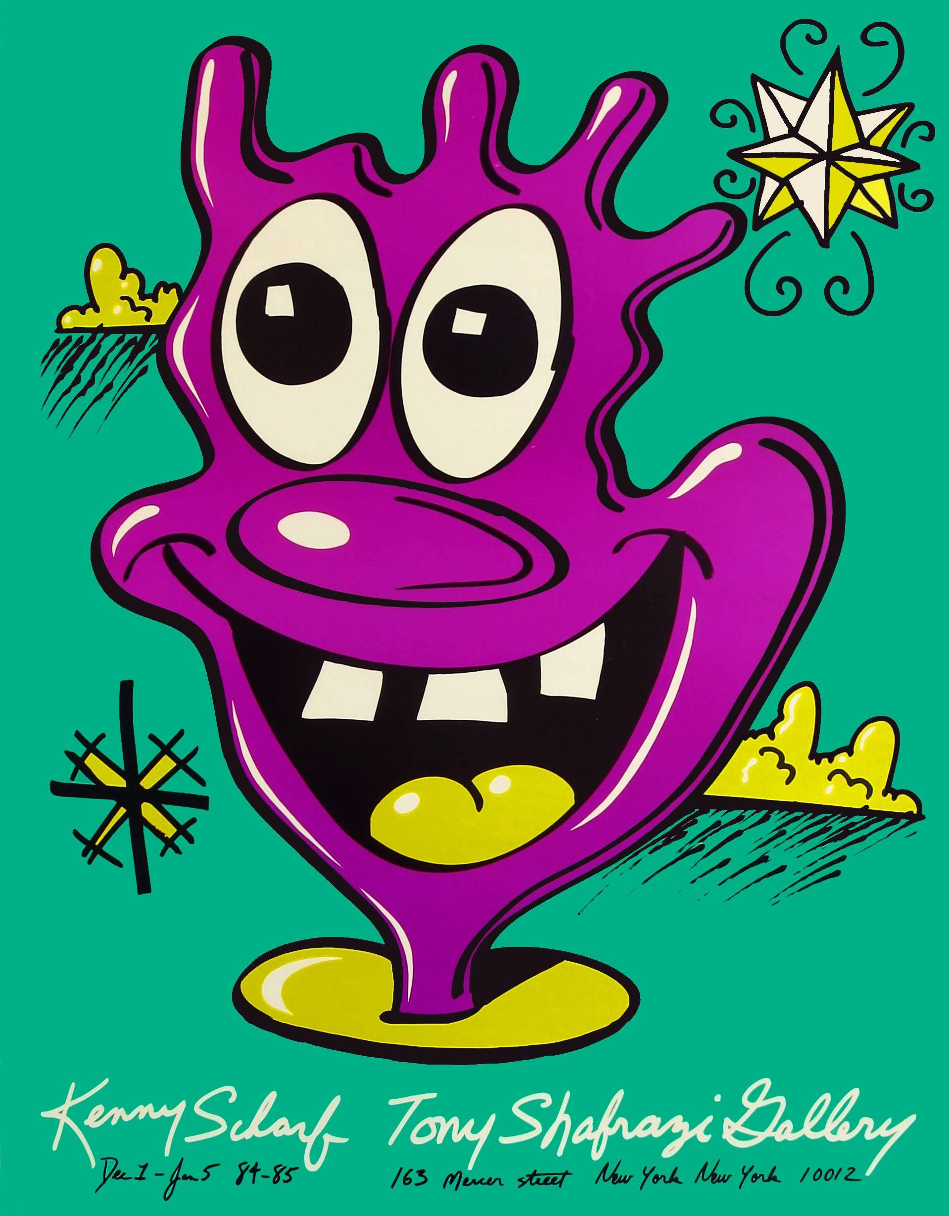 Kenny Scharf Tony Shafrazi Ausstellungsplakat 1984