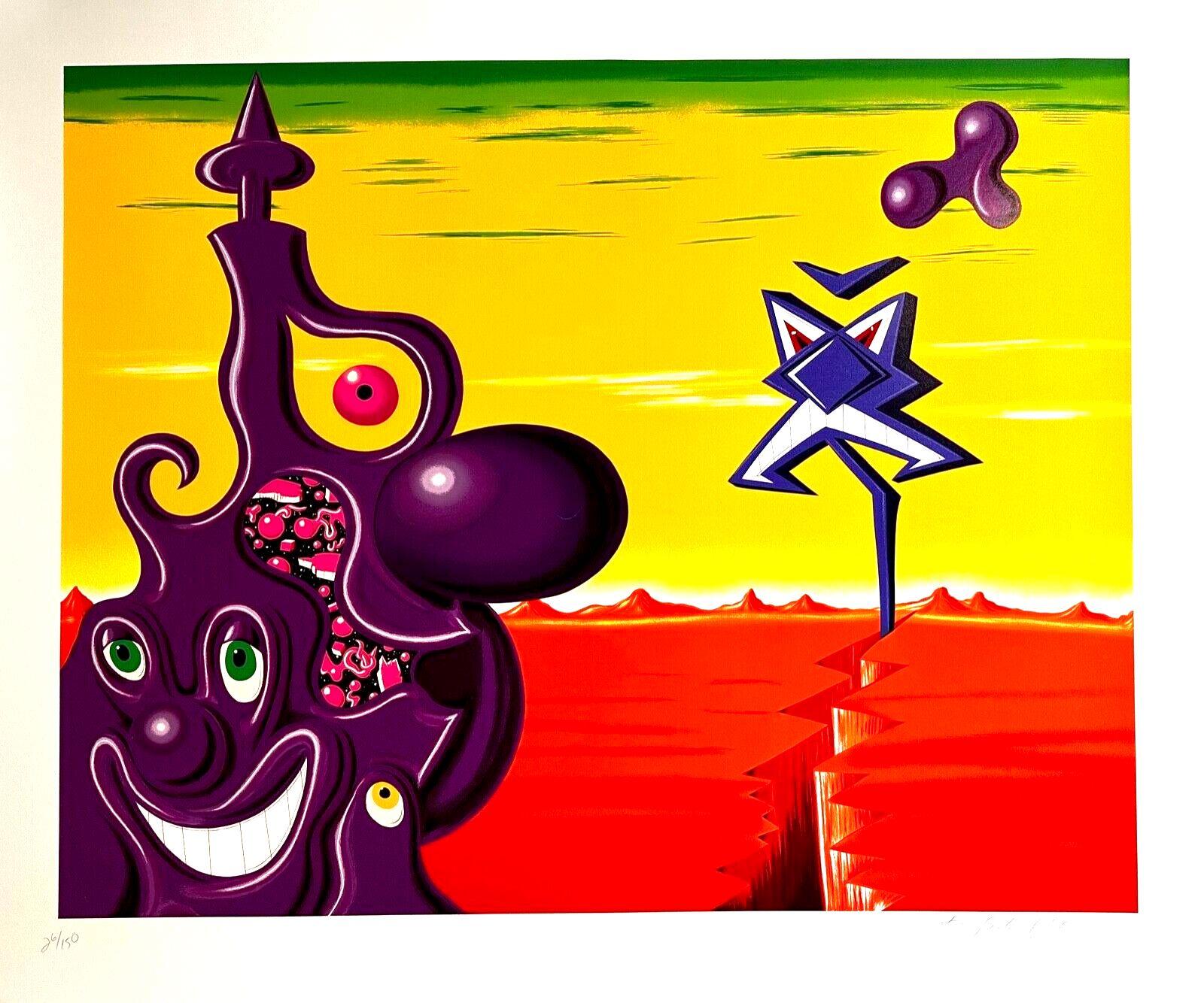 Kenny Scharf Abstract Print - Sajippe Kraka Joujesh