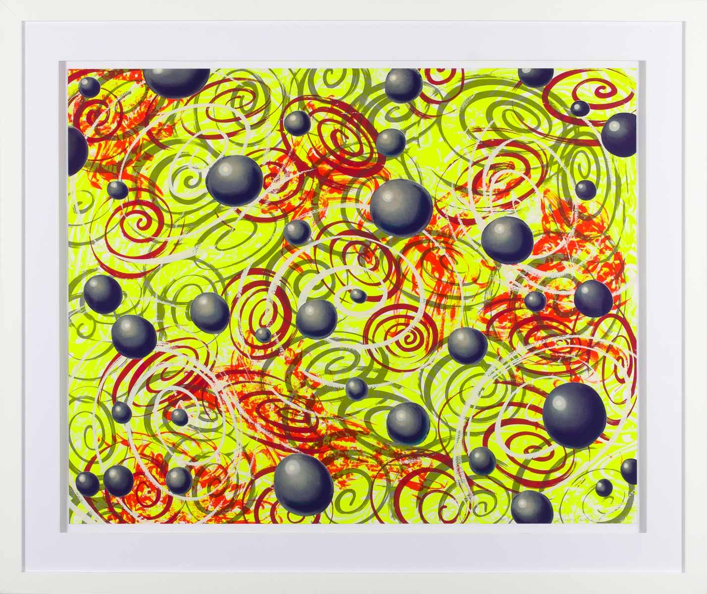 Space Balls - Print by Kenny Scharf