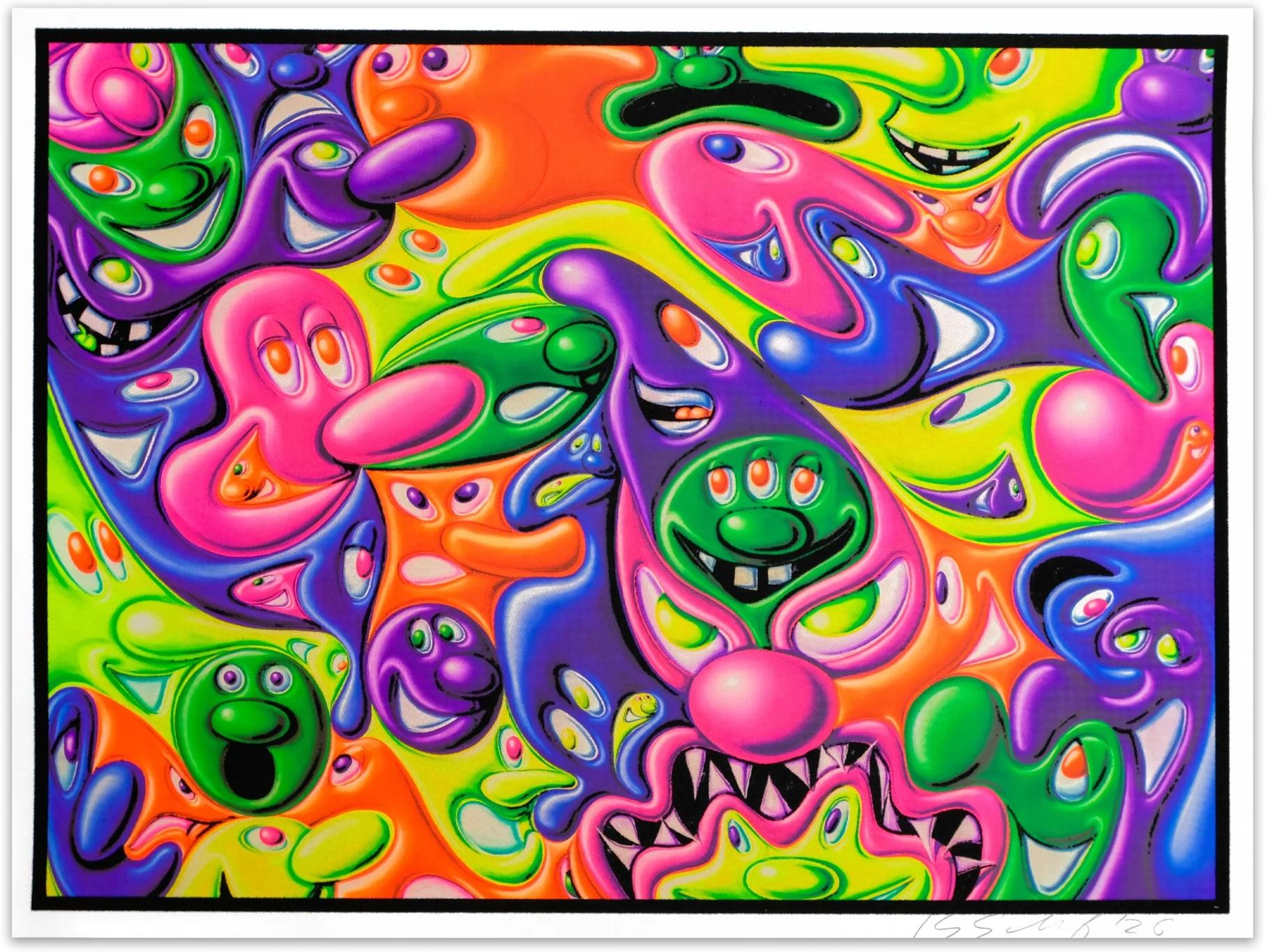 Kenny Scharf - Jade Pea God For Sale at 1stDibs