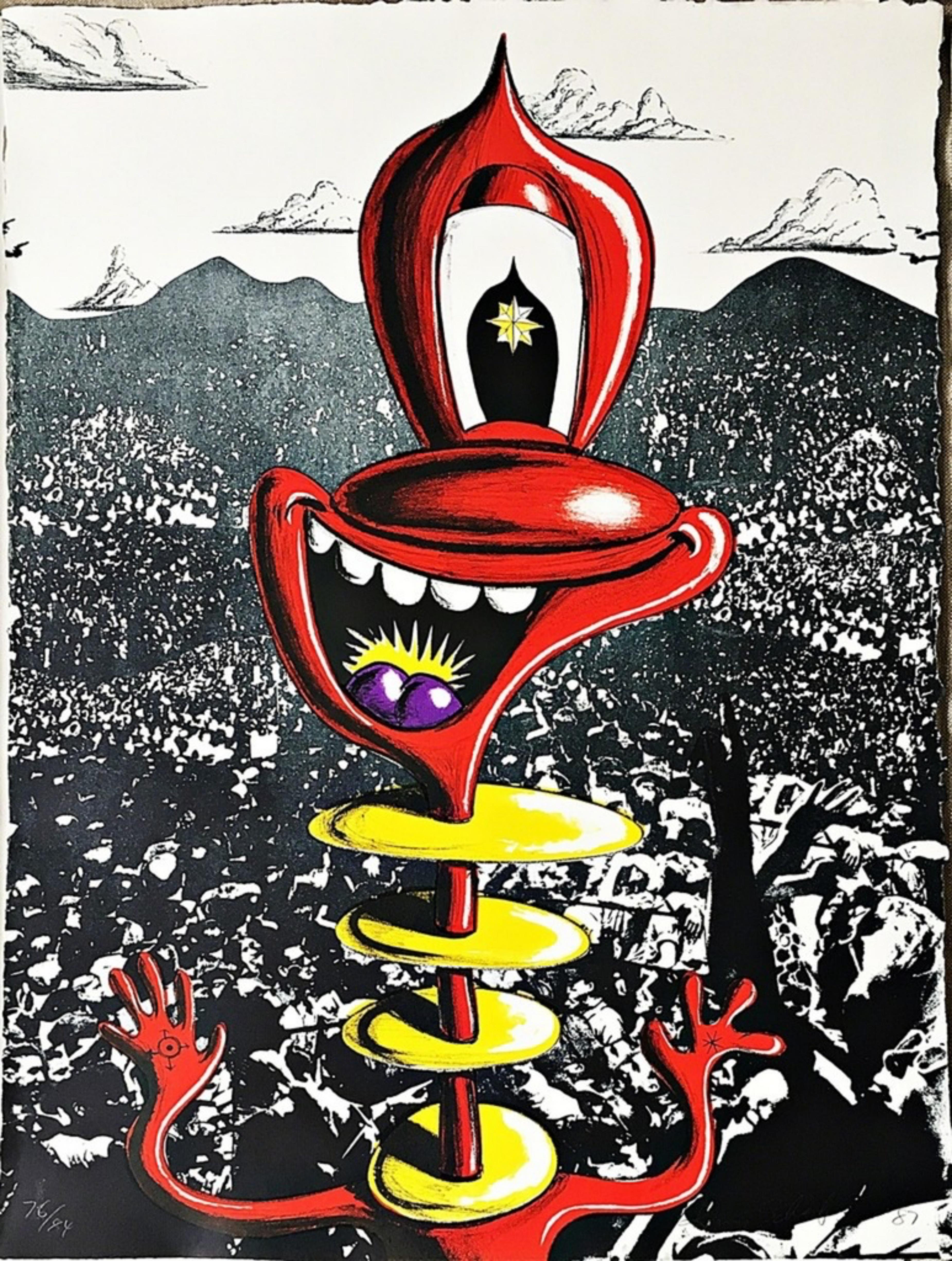 Tu n'auras pas d'autres dieux devant moi, le 1er commandement Lithographie signée/N