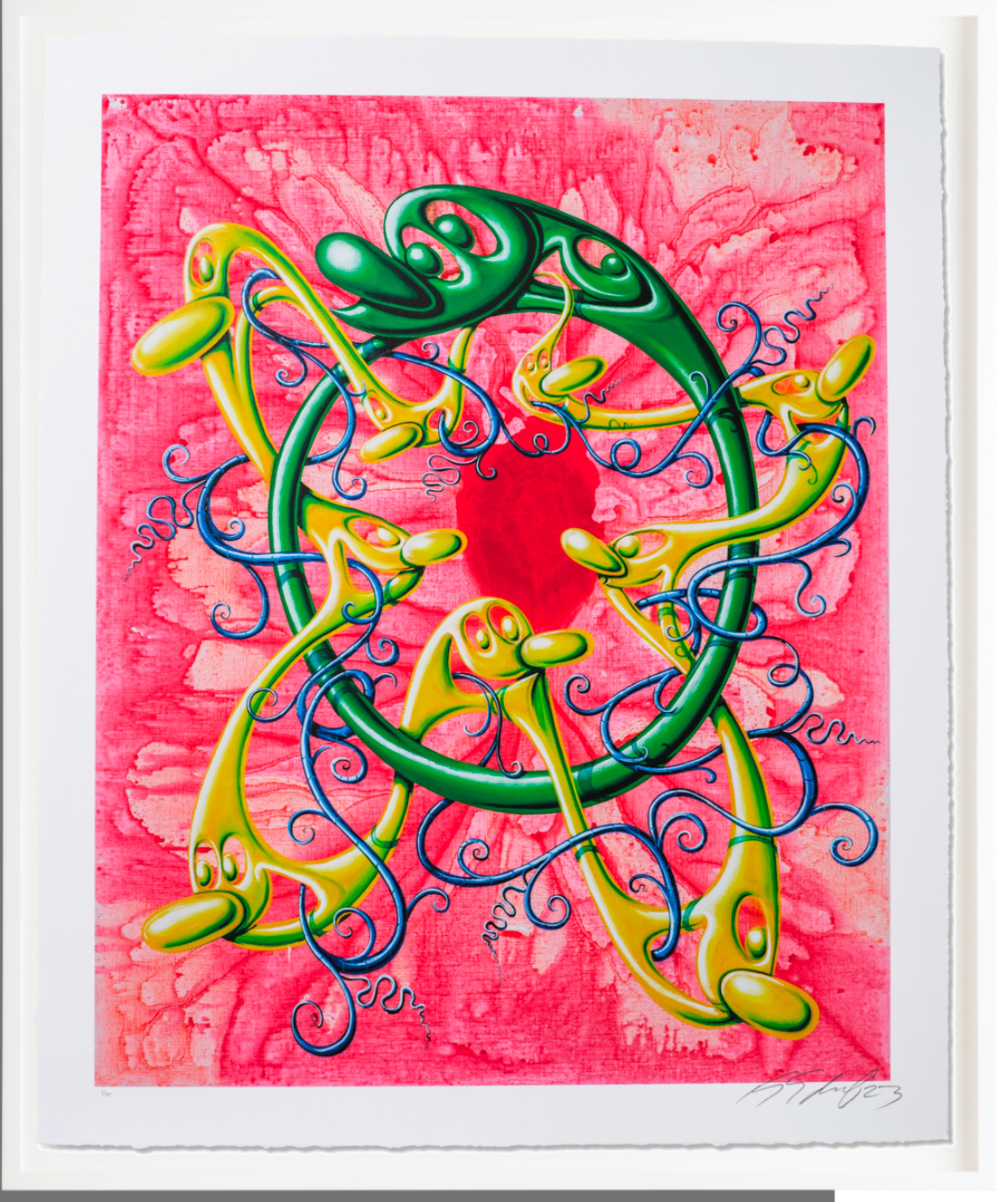 Abstract Print Kenny Scharf - VRING !