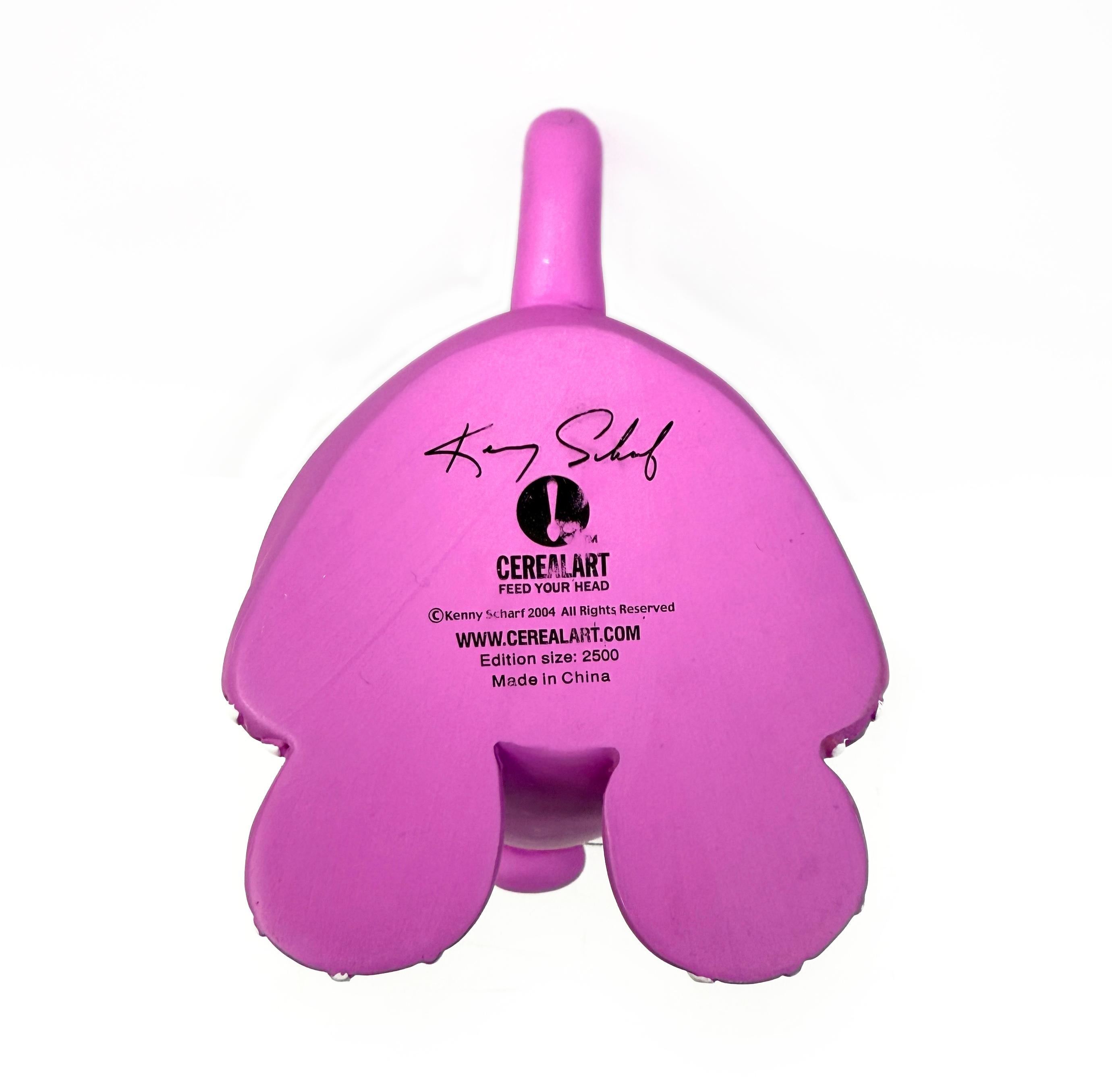 Cateyeguy (painted resin sculpture) - Sculpture by Kenny Scharf