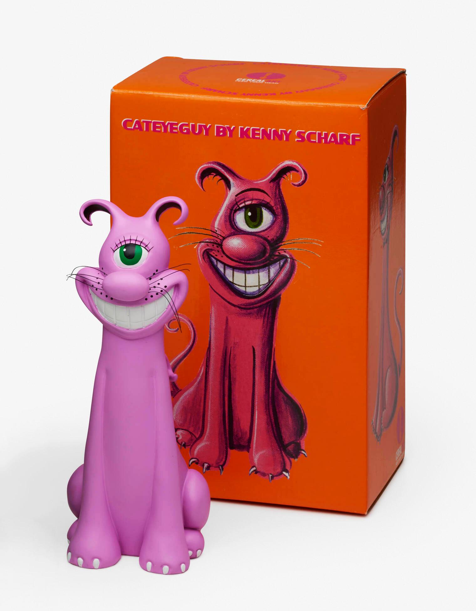 Cateyeguy (painted resin sculpture)