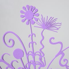 Kenny Scharf FLORES (PURPLE) Skulptur