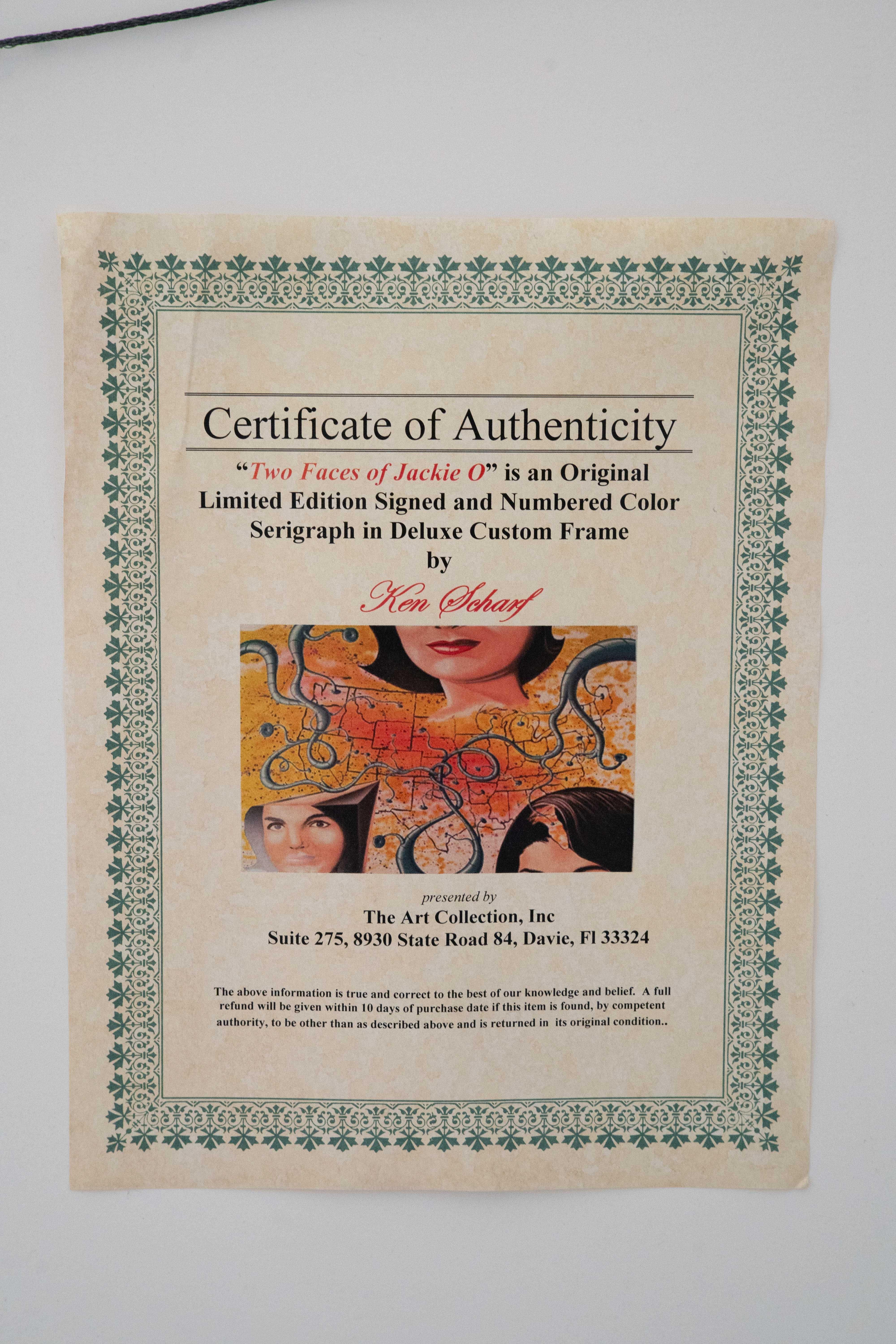 Kenny Scharf Siebdruck Drei Gesichter von Jackie im Angebot 4