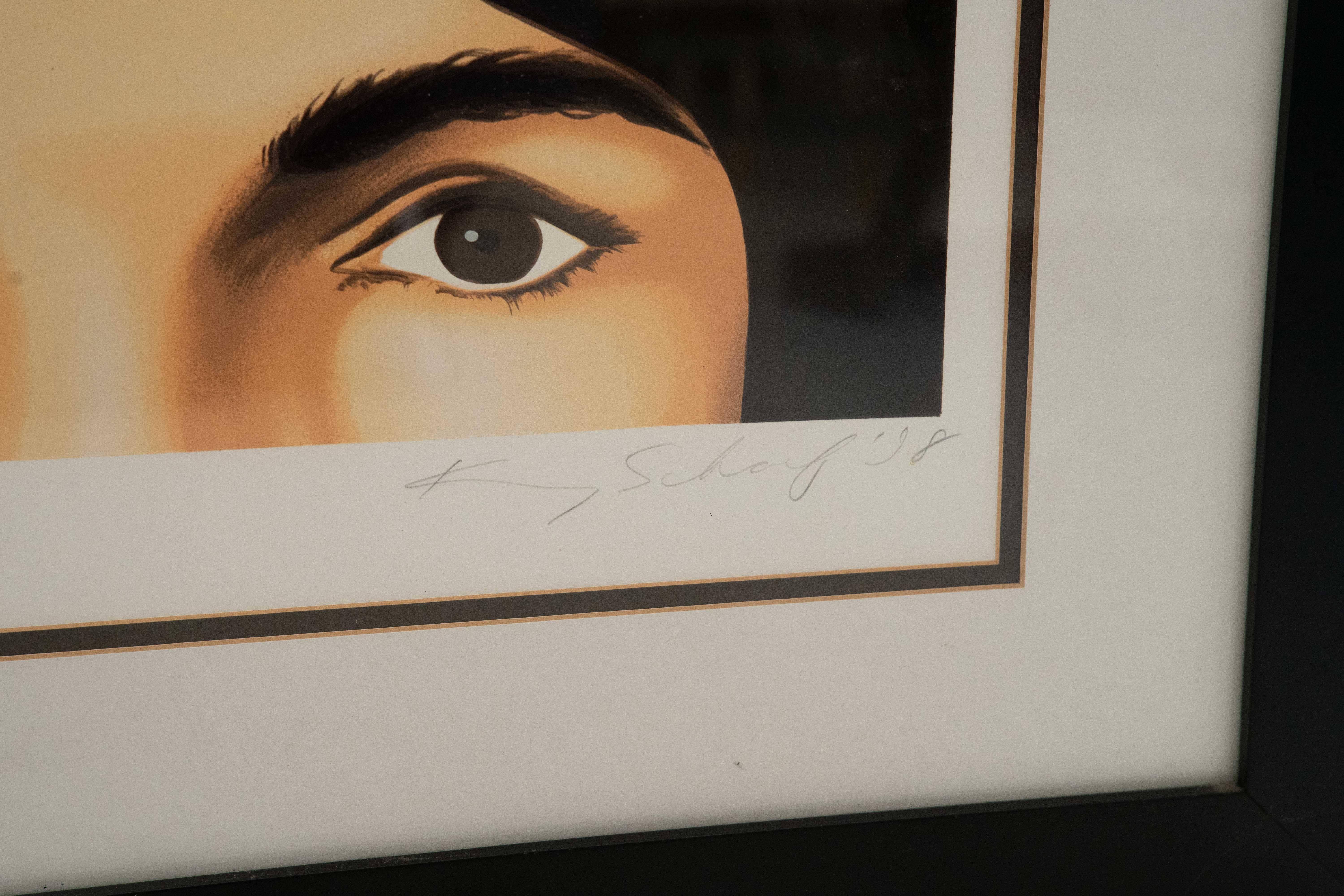 Kenny Scharf Siebdruck Drei Gesichter von Jackie im Angebot 2