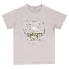 Keno Tiger Print Logo Cotton T-Shirt