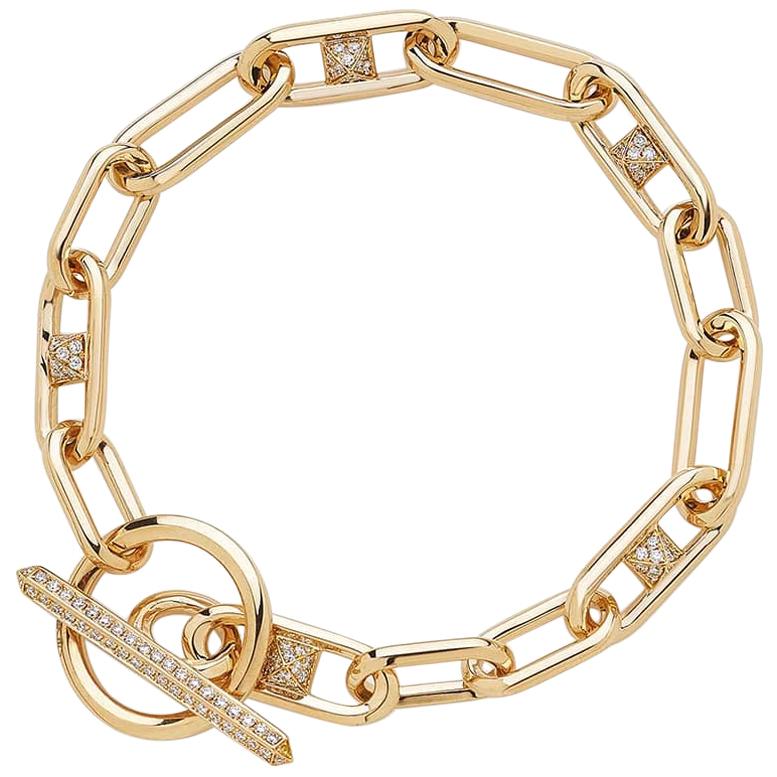 Bracelet Kensington en or rose et diamants