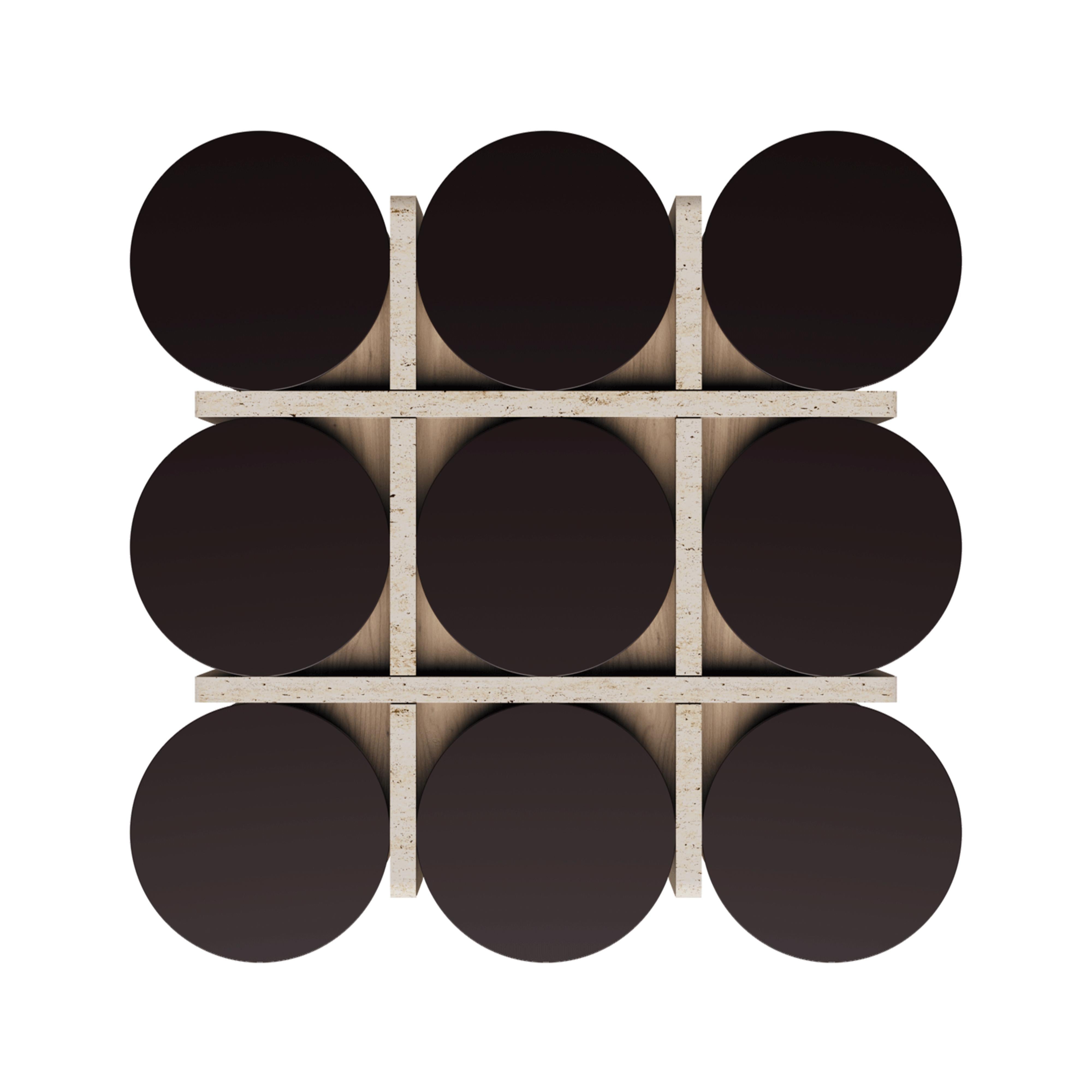 Kensington Tic-Tac-Toe-Tisch aus Holz Travertin, hergestellt in Portugal von Wood Tailors im Angebot 12