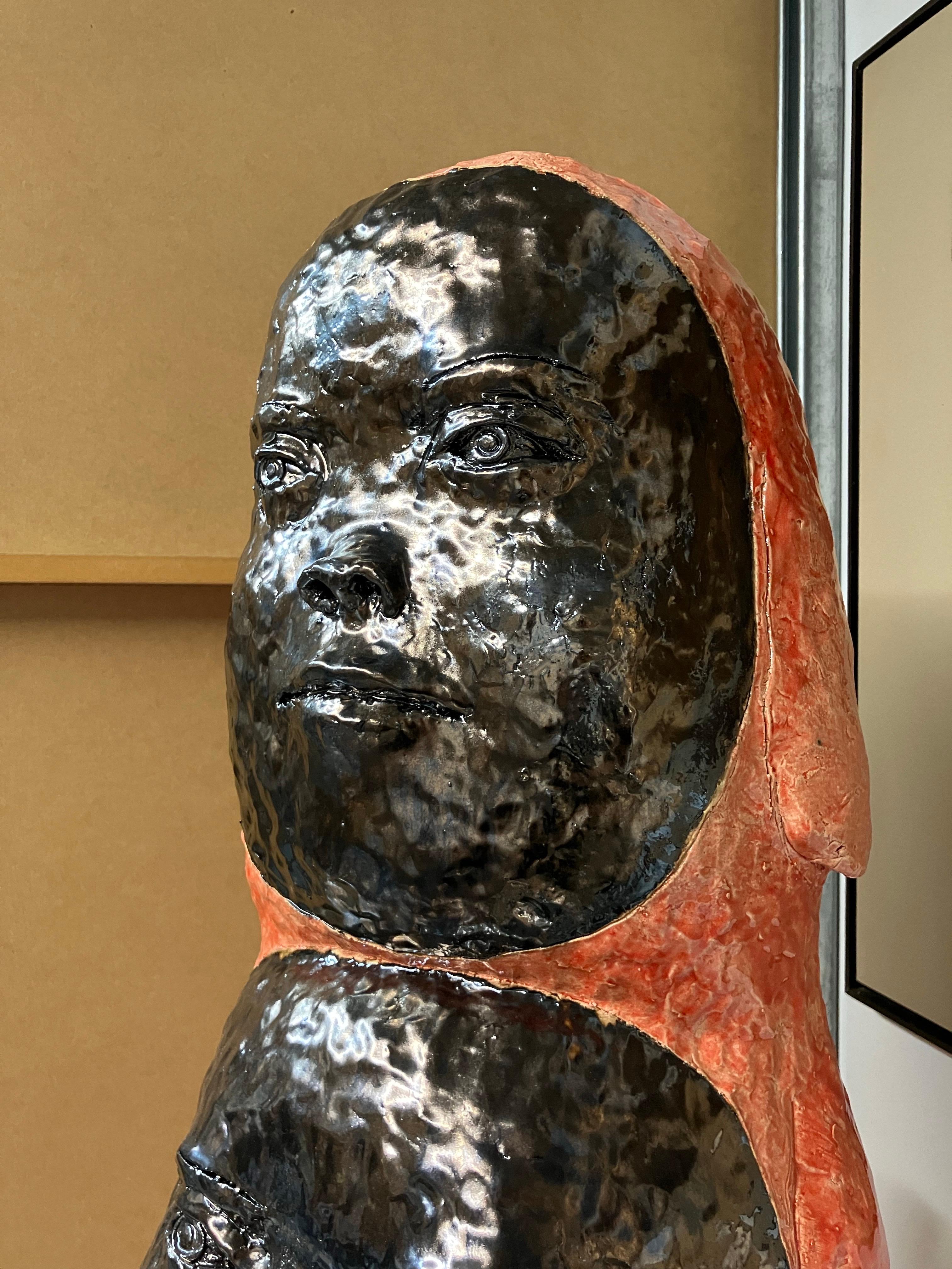 Dog by Kensuke Yamada, 2024, Figurative Ceramic Sculpture, Glazed Stoneware For Sale 2