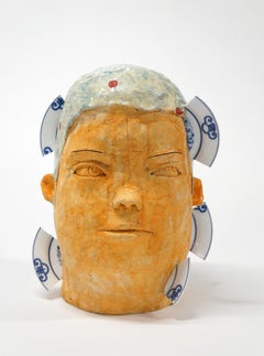 "Head 03", Contemporary, Abstract, Figurative, Ceramic, Sculpture, Stoneware