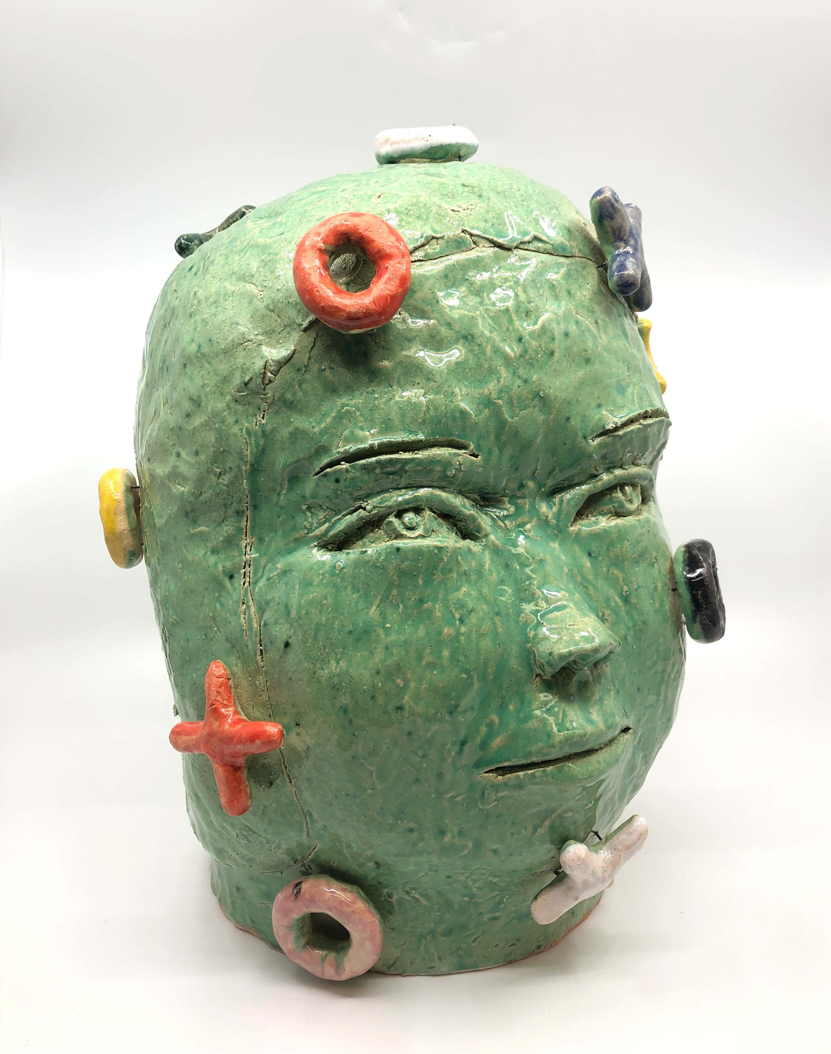 "Head 1", Contemporary, Ceramic, Sculpture, Figurative, Abstract, Stoneware