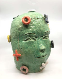 "Head 1", Contemporary, Ceramic, Sculpture, Figurative, Abstract, Stoneware