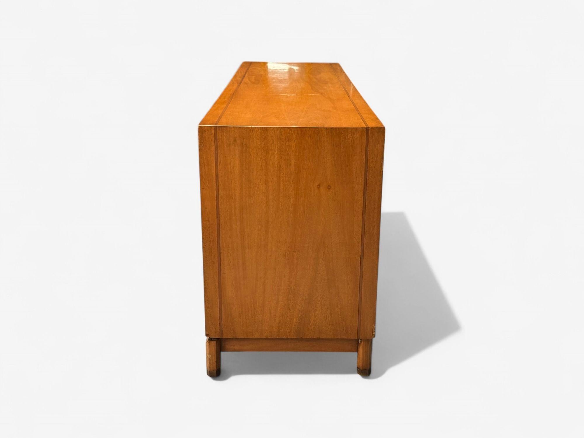 Kent Coffey, Comò moderno americano, noce, ottone, USA, anni '60 in vendita 1