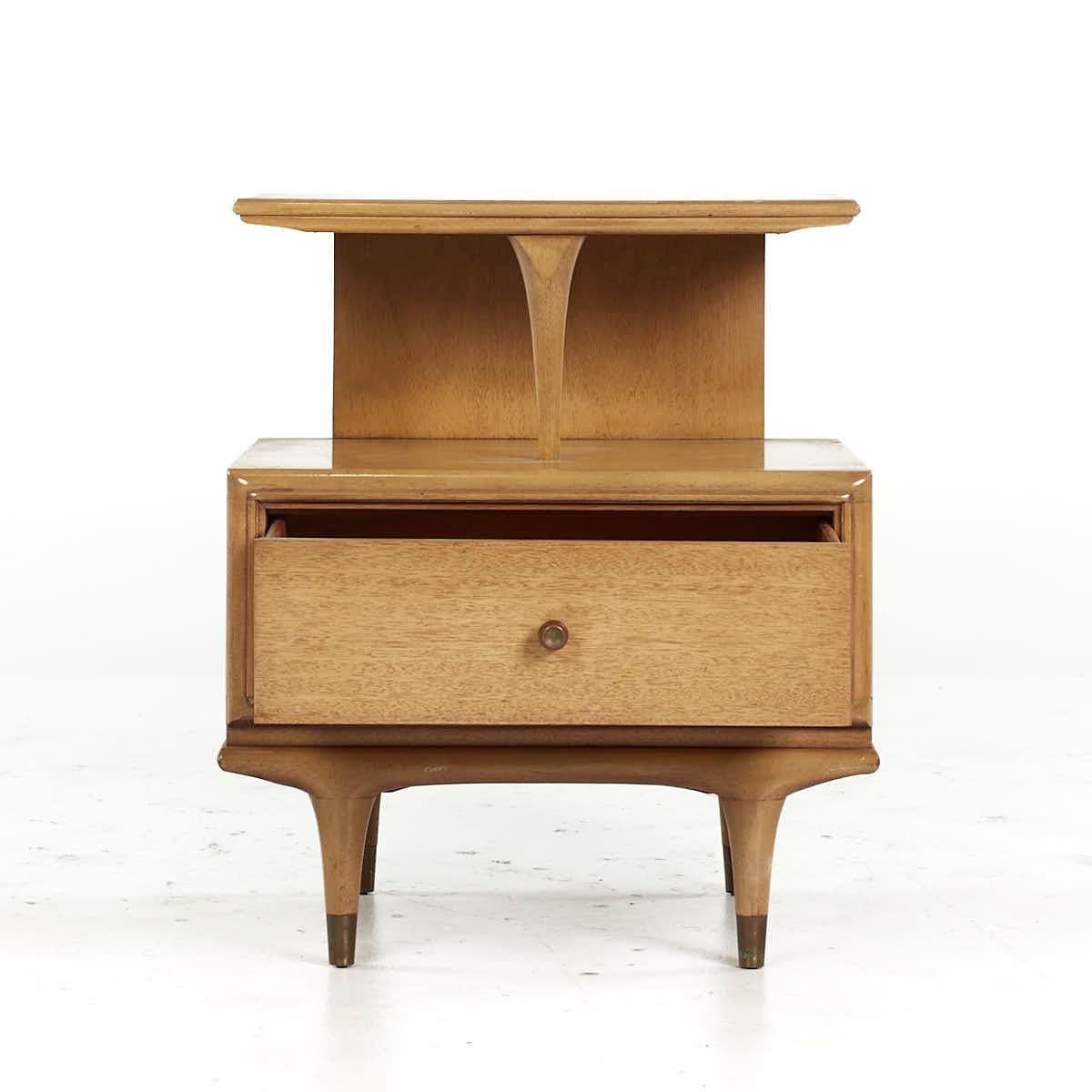Late 20th Century Kent Coffey Continental Mid Century Nightstand For Sale