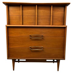 Kent Coffey "Eloquence" Mid-Century Walnut Highboy Dresser