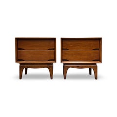 Kent Coffey Forum Pair of Vintage Mid Century Modern Nightstands c. 1960s