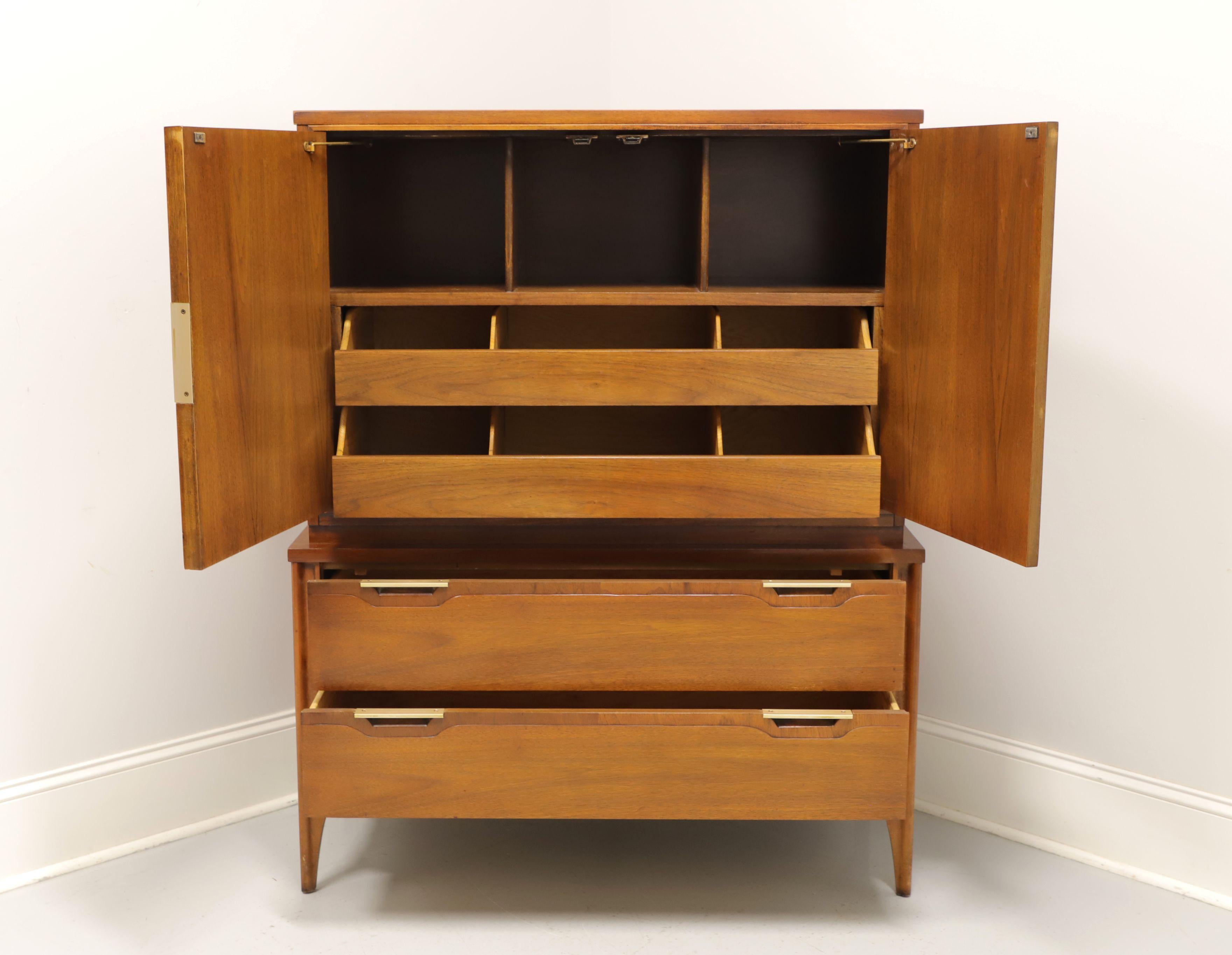 KENT COFFEY Impact MCM Walnut Gentleman's Chest In Good Condition In Charlotte, NC