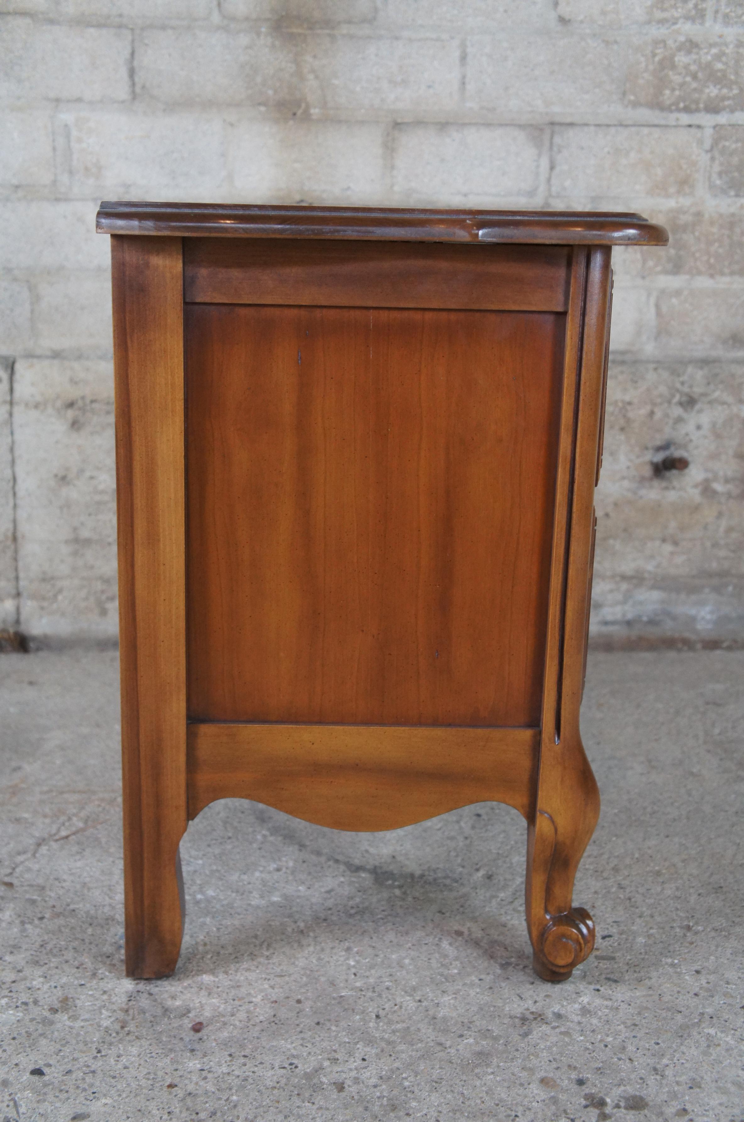 Kent Coffey Marquee French Fruitwood Nightstand Dresser Side Table Provincial 1