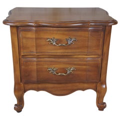 Kent Coffey Marquee French Fruitwood Nightstand Dresser Side Table Provincial