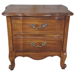 Kent Coffey Marquee French Fruitwood Nightstand Dresser Side Table Provincial