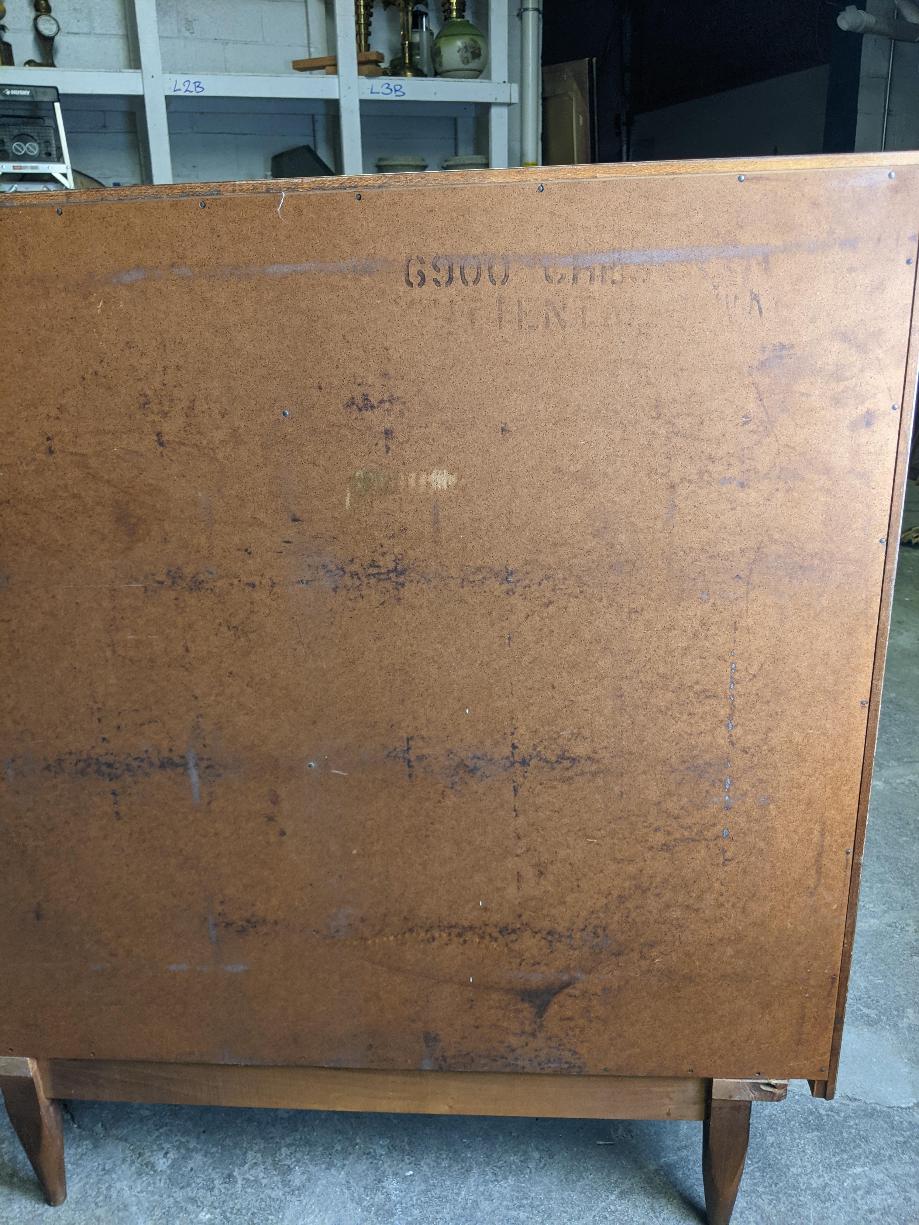 Kent Coffey Mid Century Modern Eloquence Sculptural Walnut Tallboy Chest Dresser 4