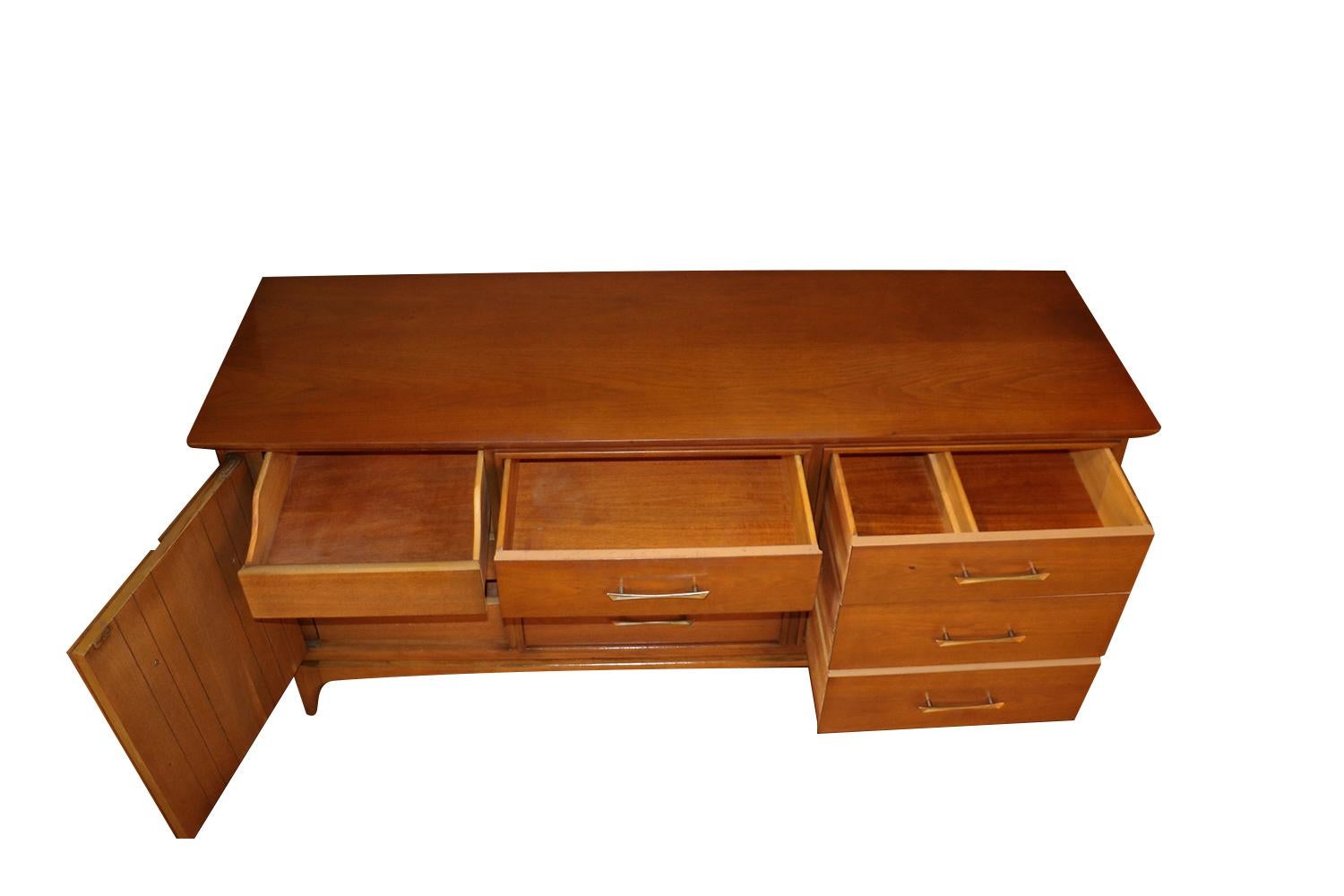 Mid-20th Century Kent Coffey Mid-Century Modern Triple Dresser